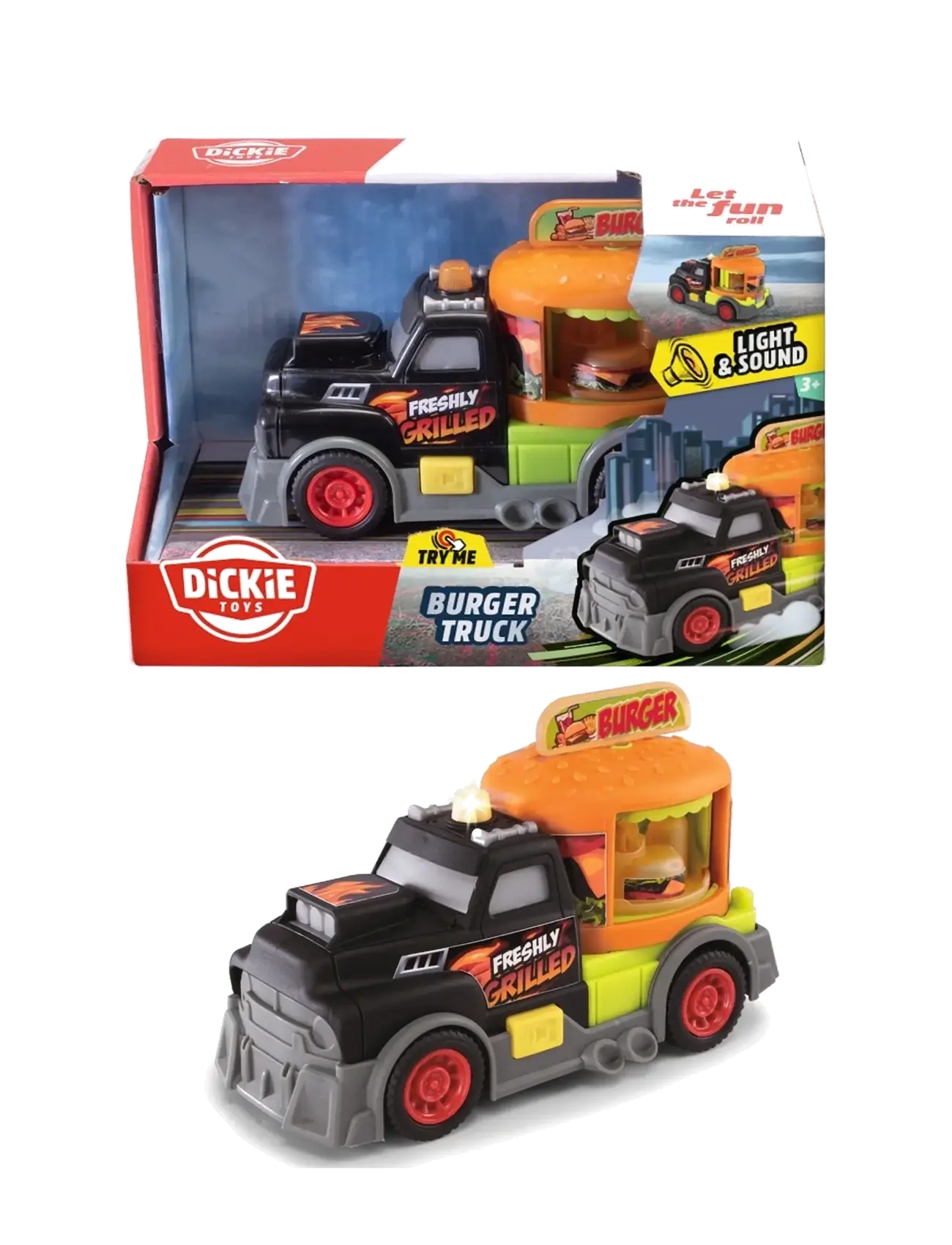 Dickie Toys - Dickie Toys Burger Truck, 15 cm - lastbiler - multi coloured - 2