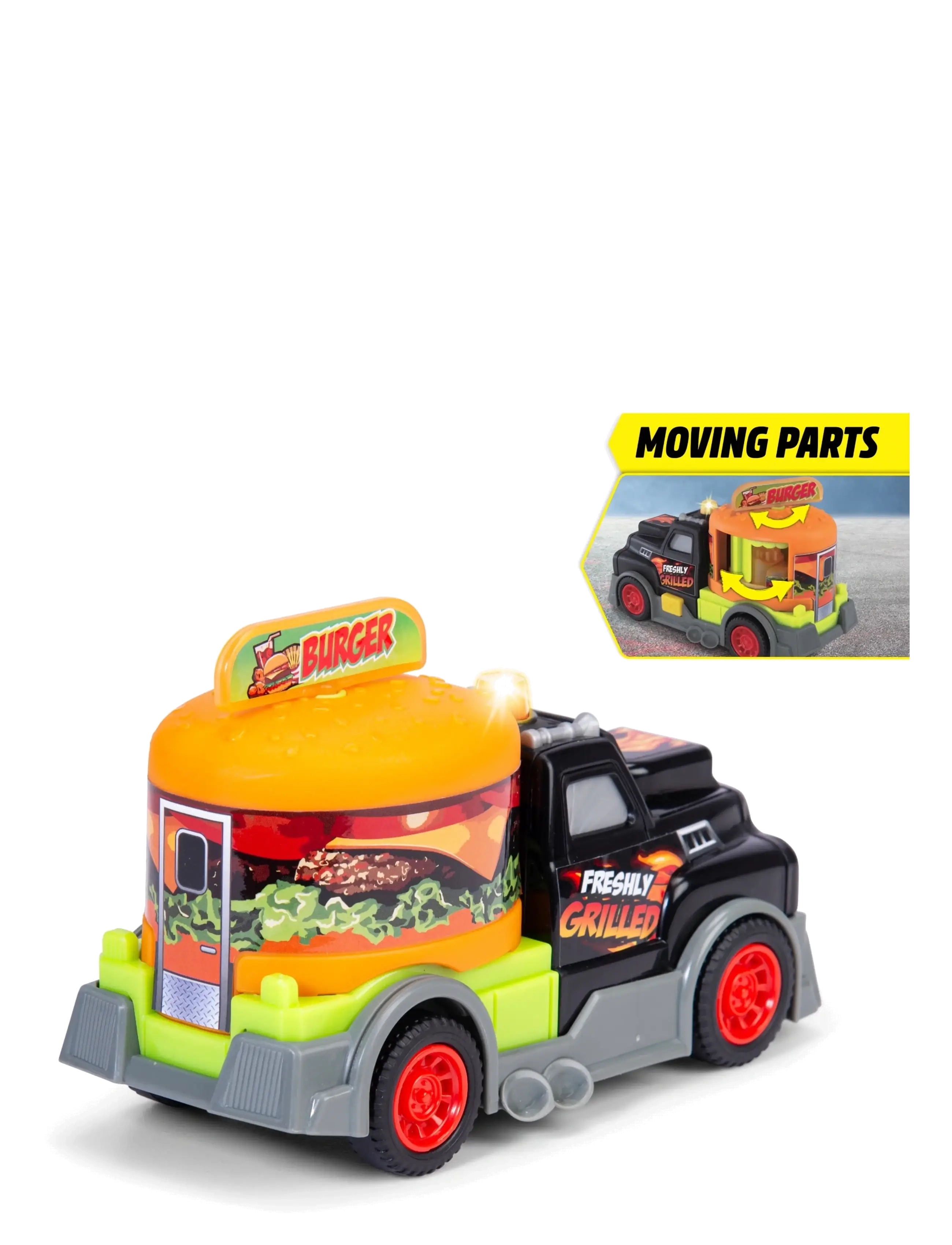 Dickie Toys - Dickie Toys Burger Truck, 15 cm - veoautod - multi coloured - 5