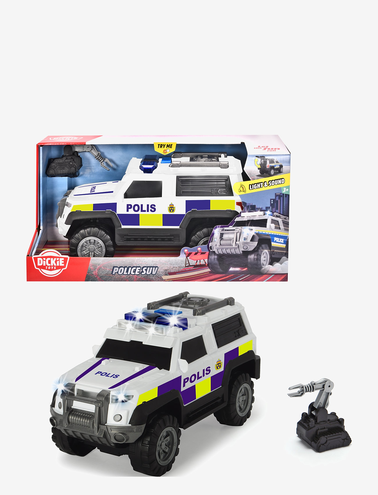 Dickie Toys - Swedish Police SUV - politibiler - white - 0