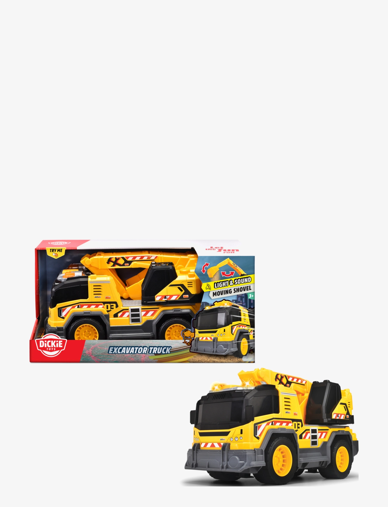 Dickie Toys - Dickie Toys Excavator Truck, 30 cm - camions - yellow - 2