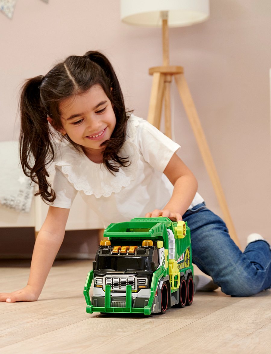 Dickie Toys - Recycling Truck - skraldebiler - green - 0