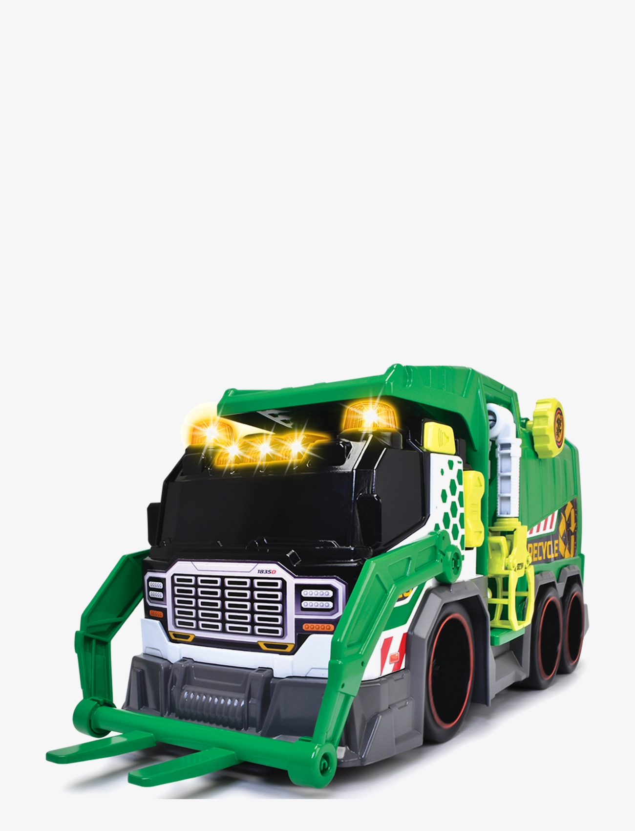 Dickie Toys - Recycling Truck - roska-autot - green - 3