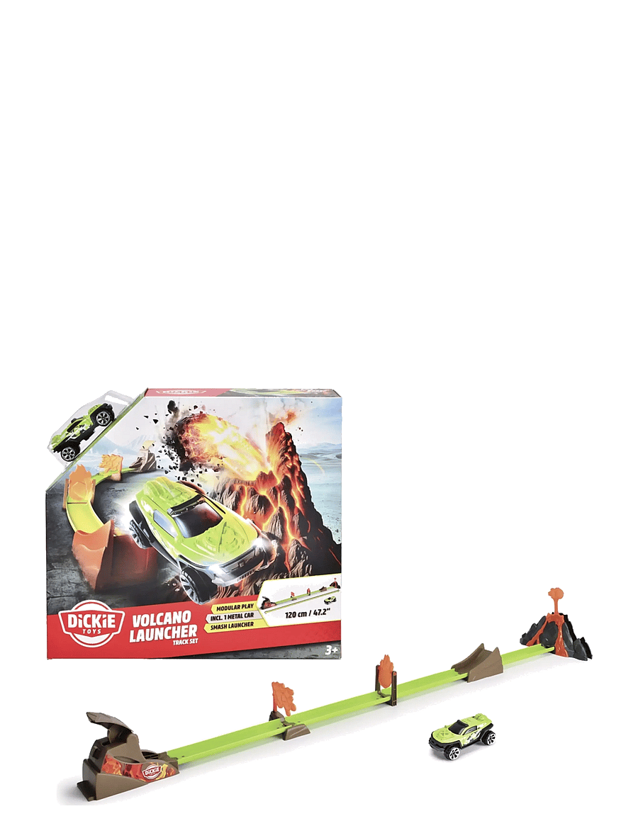 Dickie Toys - Dickie Toys Volcano Launcher Track Set - rennbahnen - orange - 1