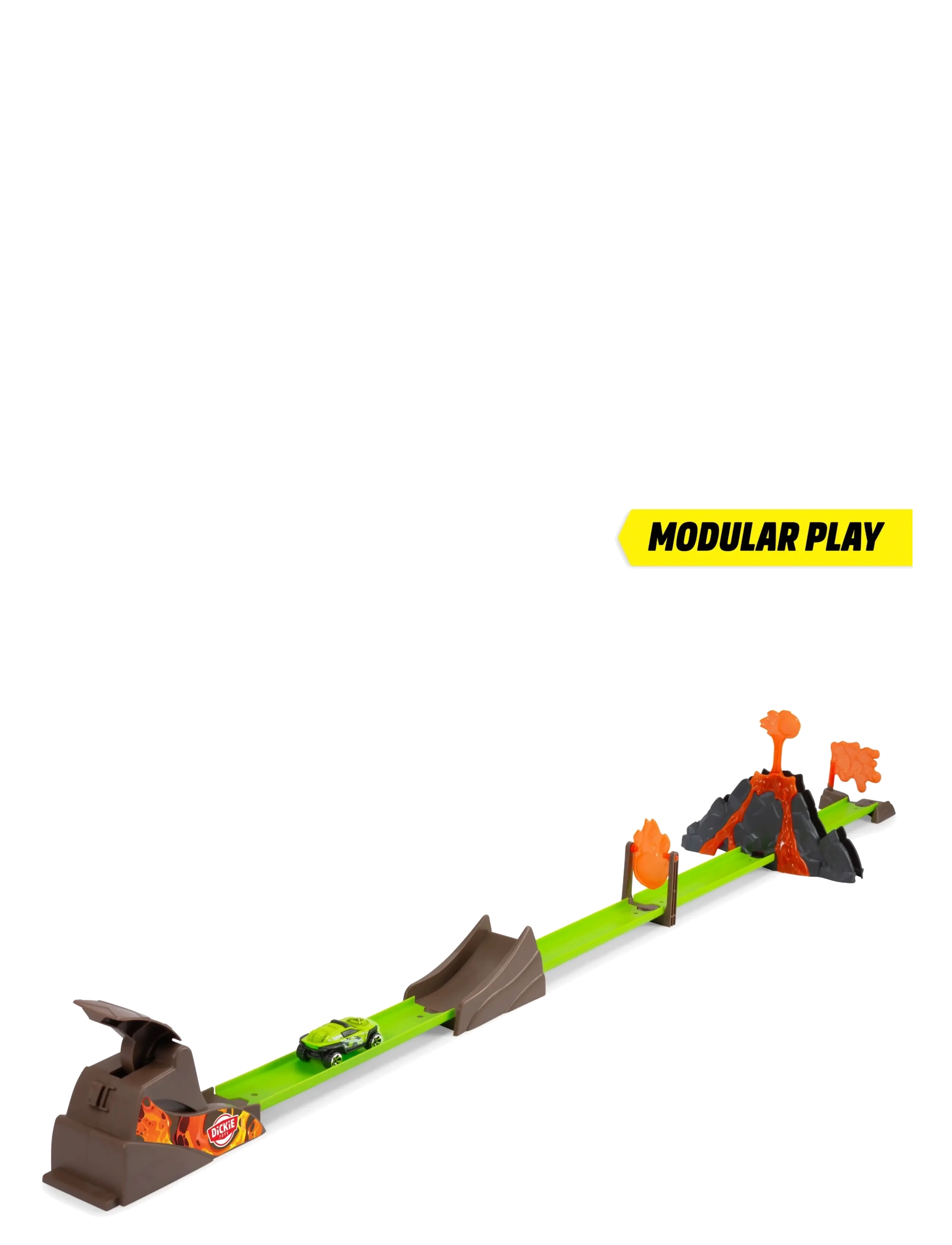 Dickie Toys - Dickie Toys Volcano Launcher Track Set - racerbaner - orange - 4