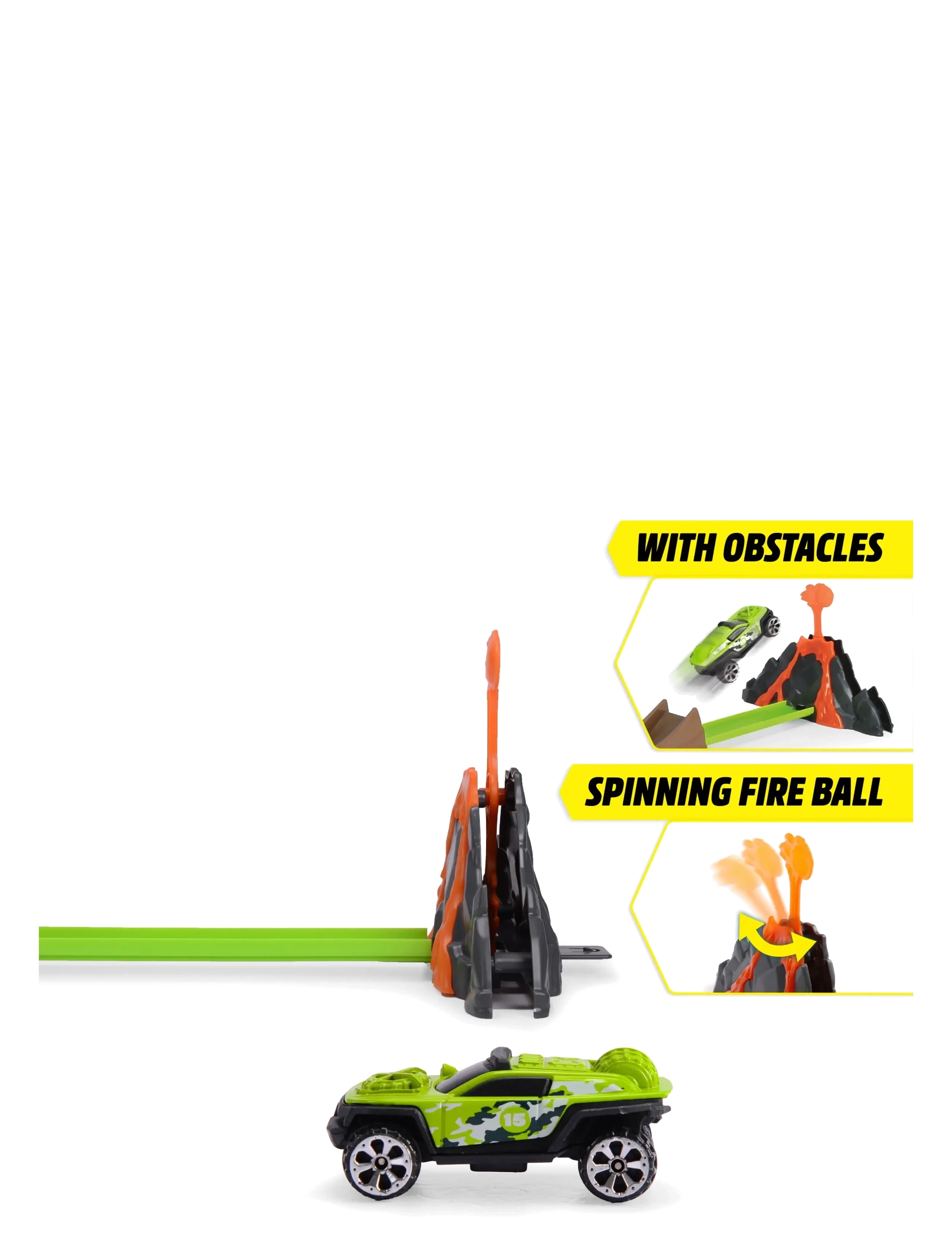 Dickie Toys - Dickie Toys Volcano Launcher Track Set - racerbaner - orange - 5