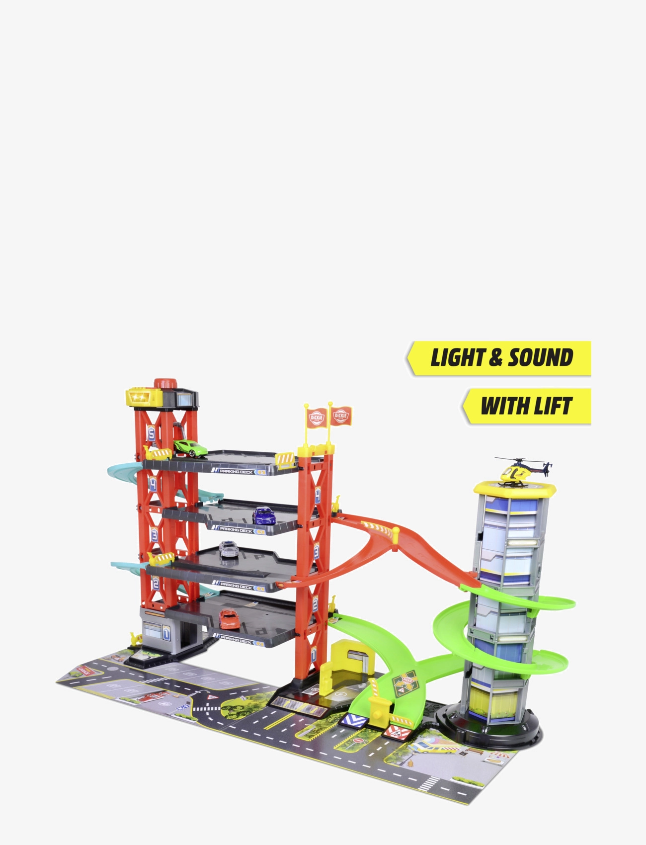 Dickie Toys - Dickie Toys Parkeringshus med 4 Bilar - garages pour véhicules - multi coloured - 4