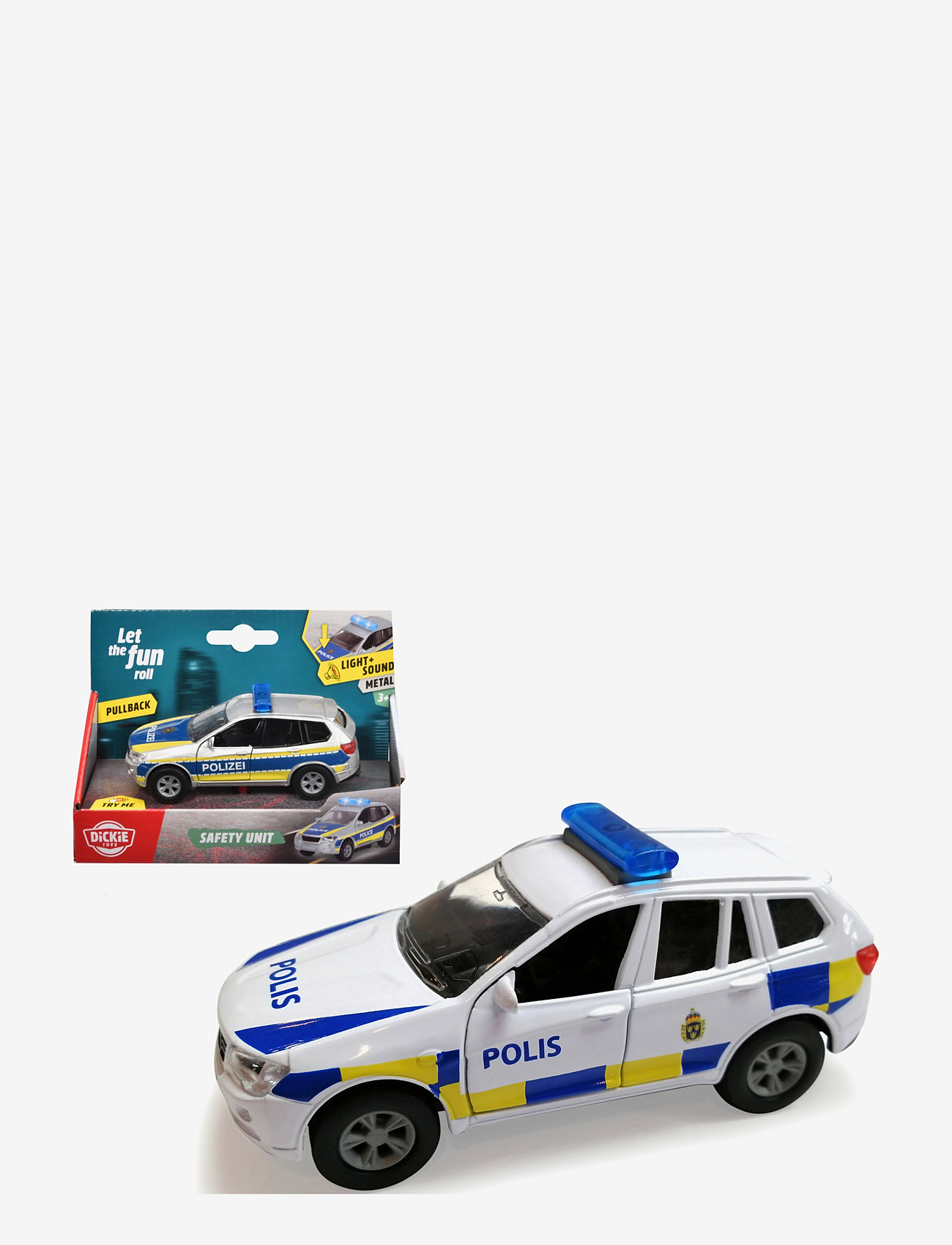 Dickie Toys - Dickie Toys Swedish Police Car - politsei autod - white - 1
