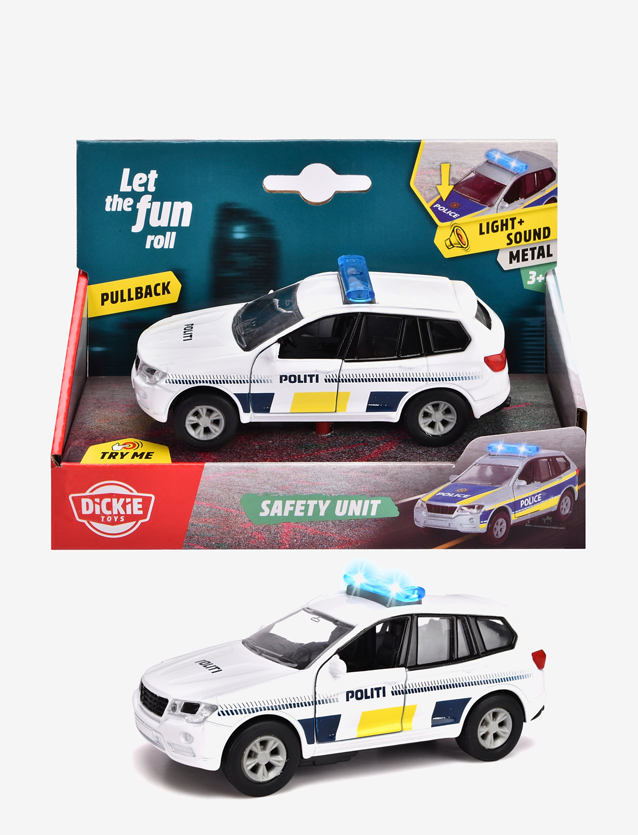 Dickie Toys - Dickie Toys Danish Police Car - politibiler - white - 1