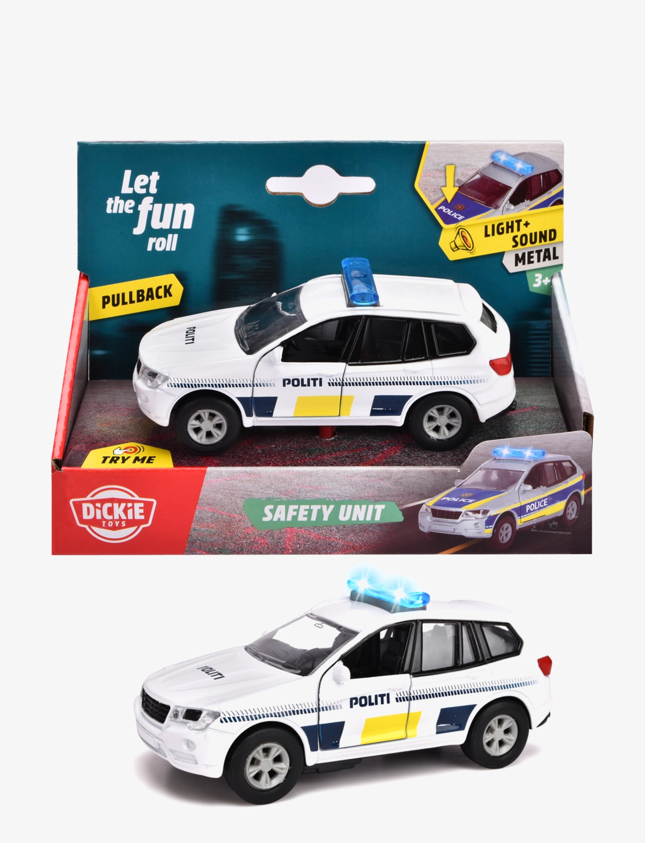 Dickie Toys - Dickie Toys Danish Police Car - voitures de police - white - 1
