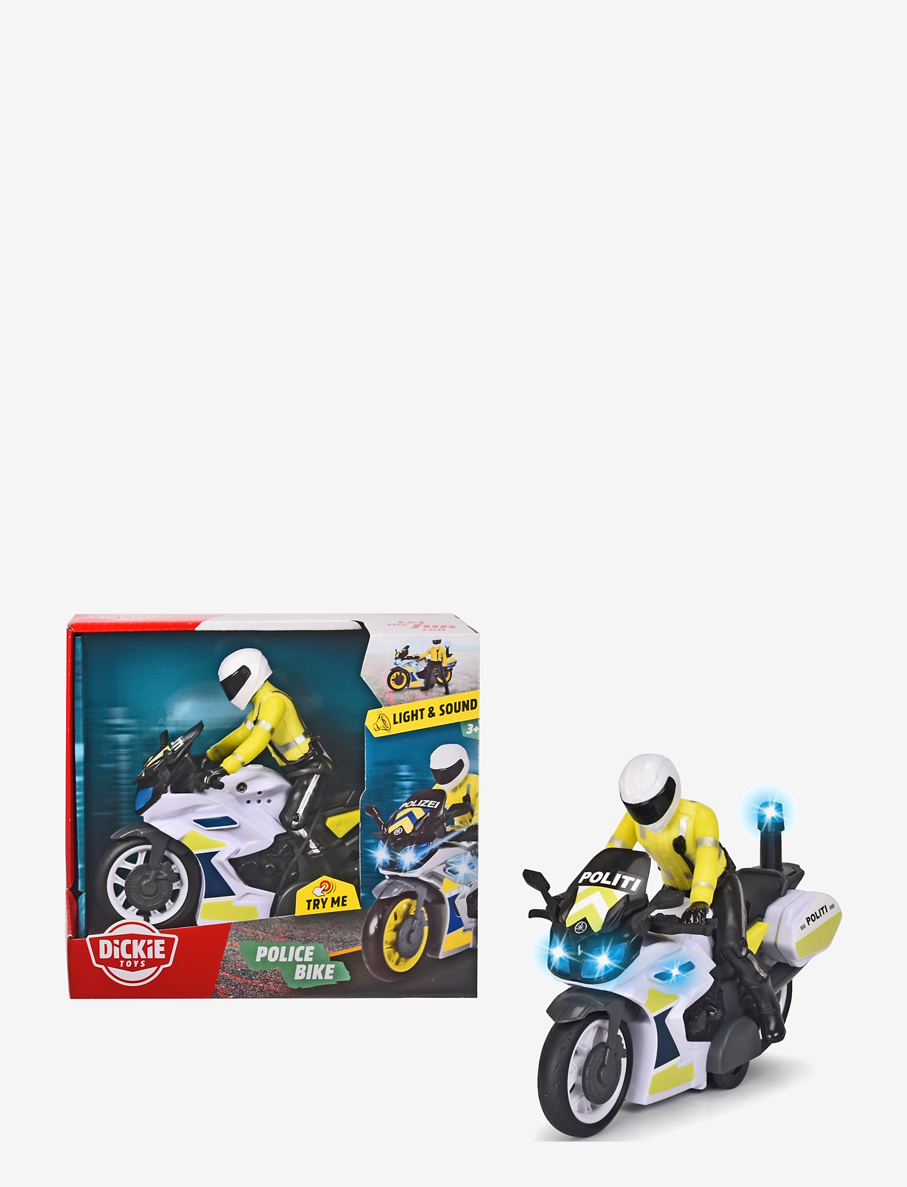 Dickie Toys - Dickie Toys Danish Yamaha Police Motorcycle - politibiler - multi coloured - 0