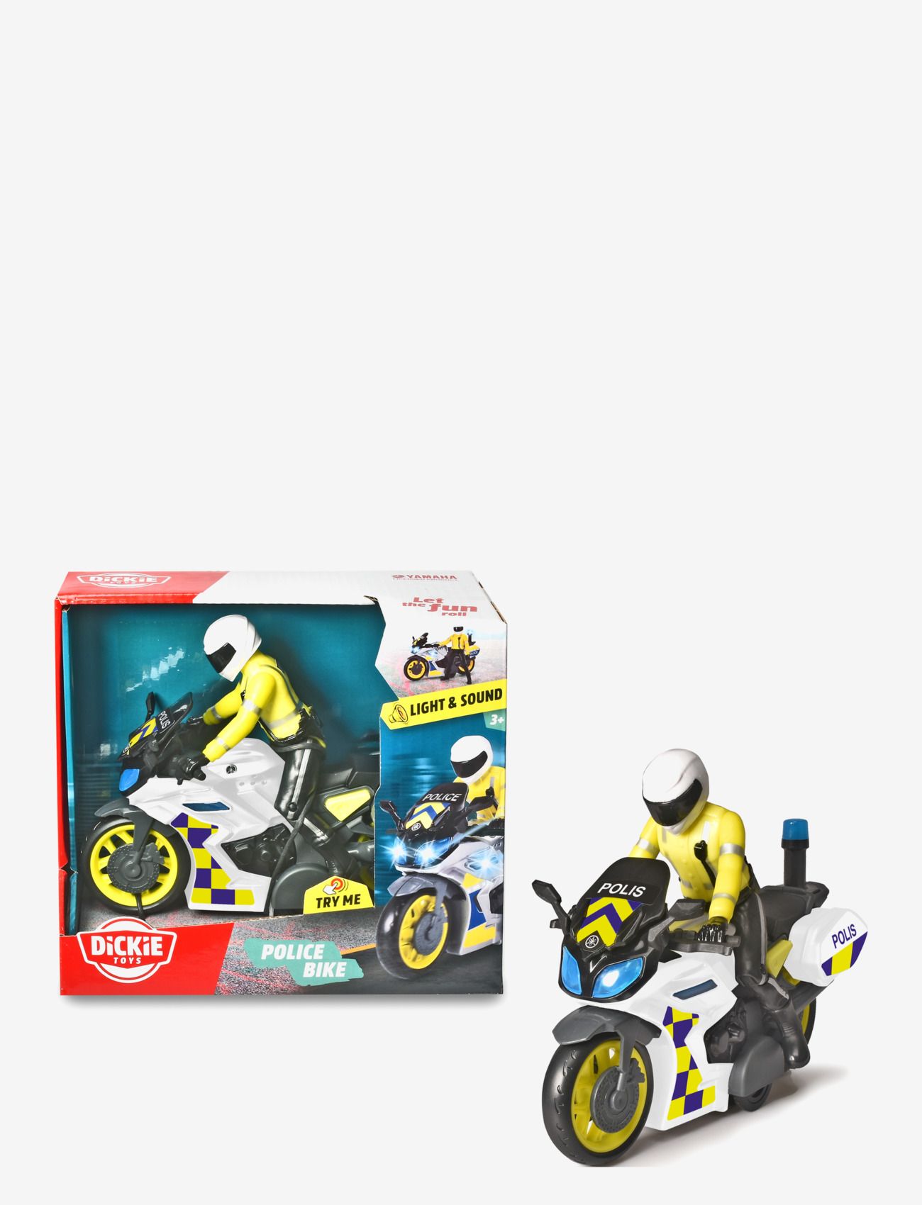 Dickie Toys Swedish Police Bike, Børn, Toy Cars & Køretøj, Multi/mønstret, Str: ONE SIZE