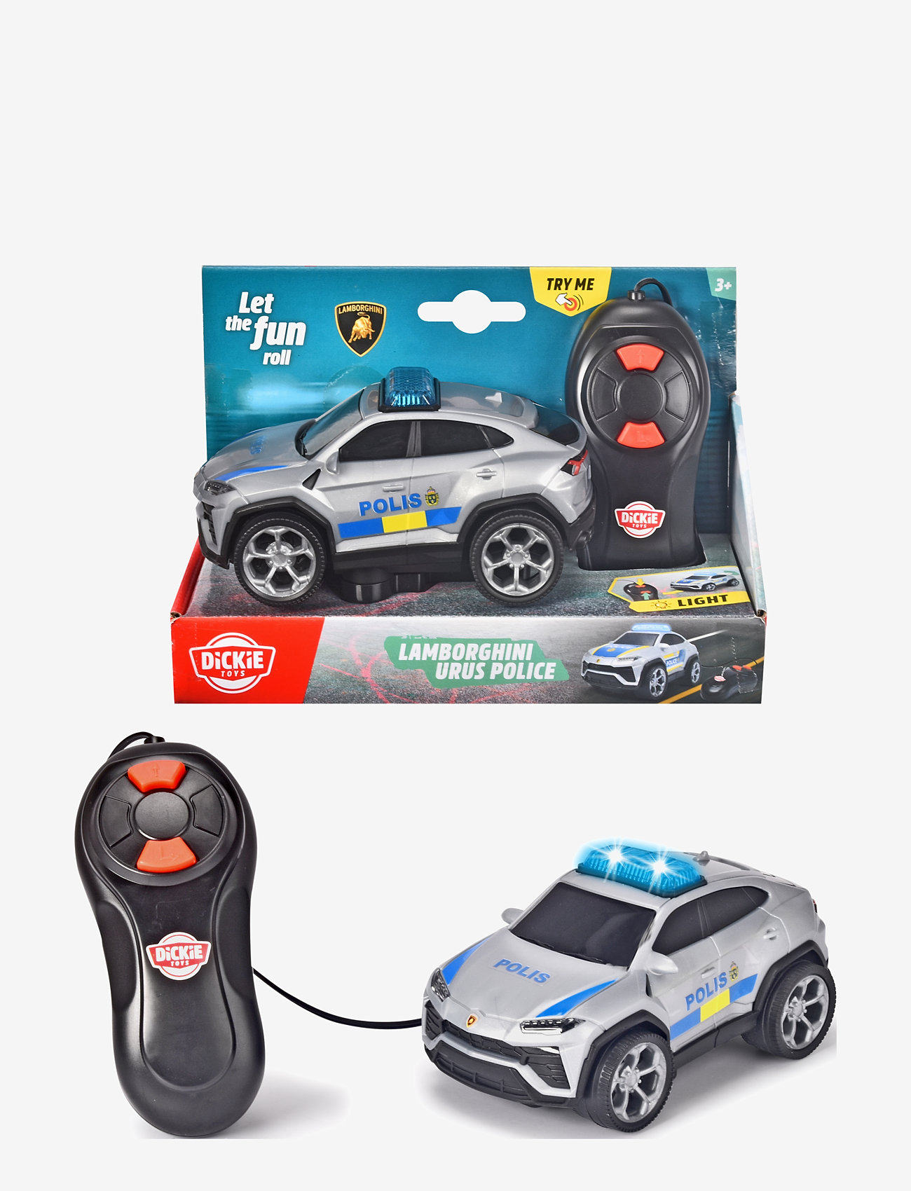 Dickie Toys - Swedish Lamborghini Urus Police Car - laveste priser - white - 1