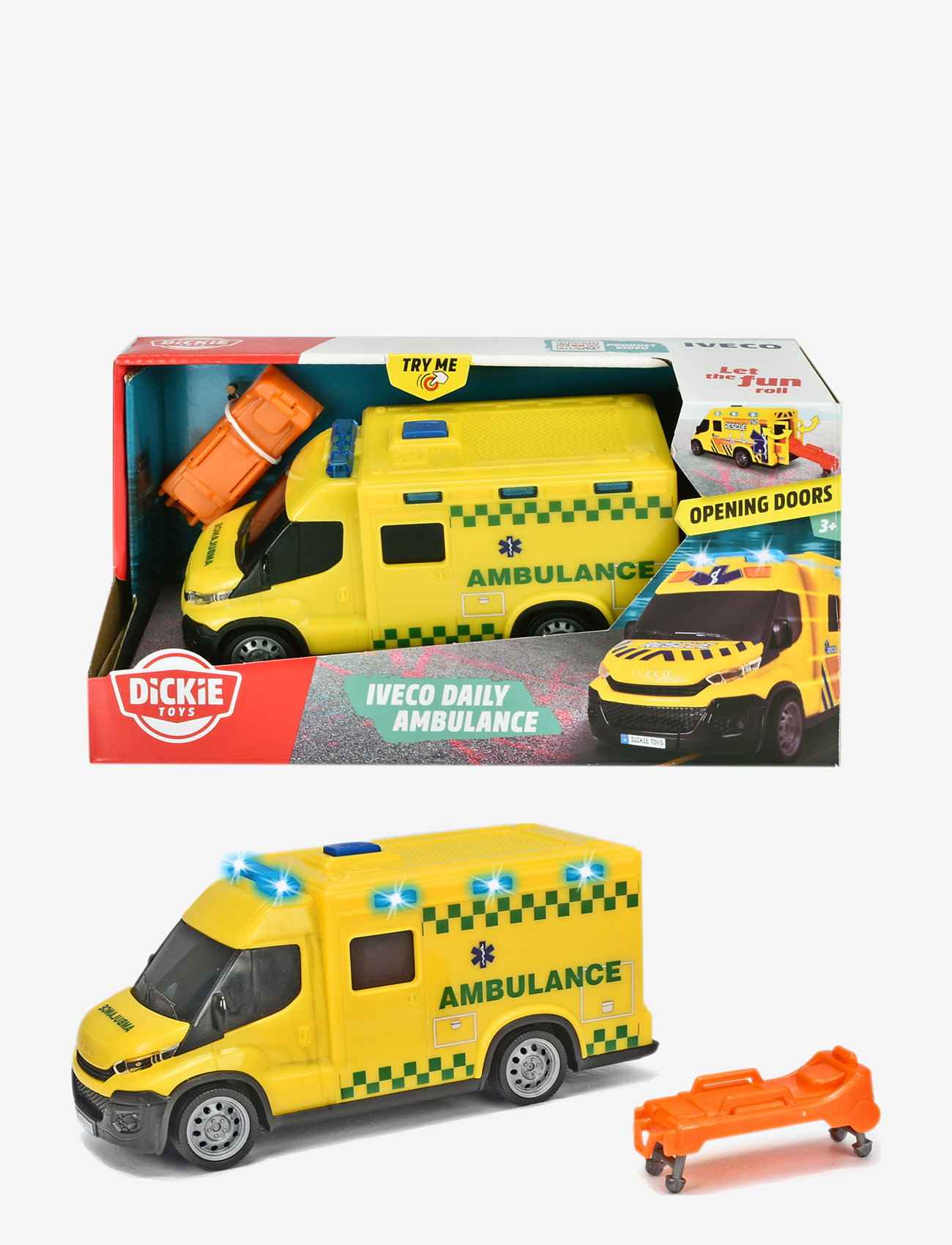 Dickie Toys - Dickie Toys Iveco Daily Ambulans - ambulancer - yellow - 1