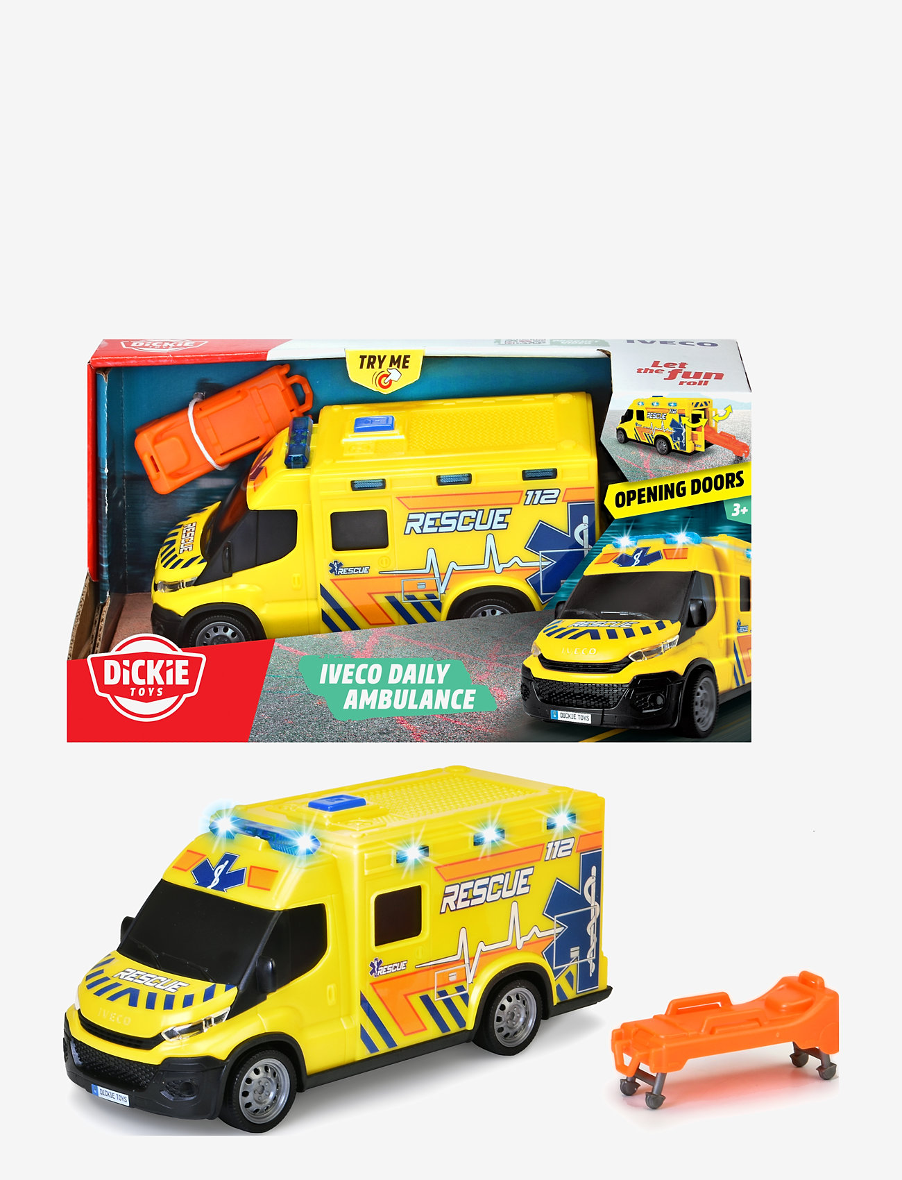 Dickie Toys - Iveco Daily Ambulance - ambulances - yellow - 2