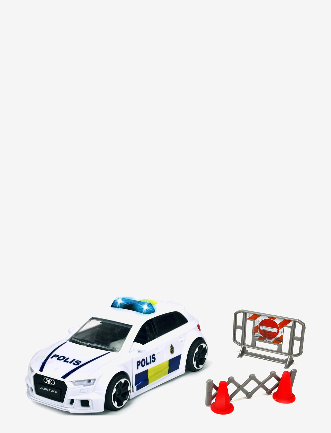 Dickie Toys - Dickie Toys Audi RS3 Swedish Police Car - polisbilar - white - 0