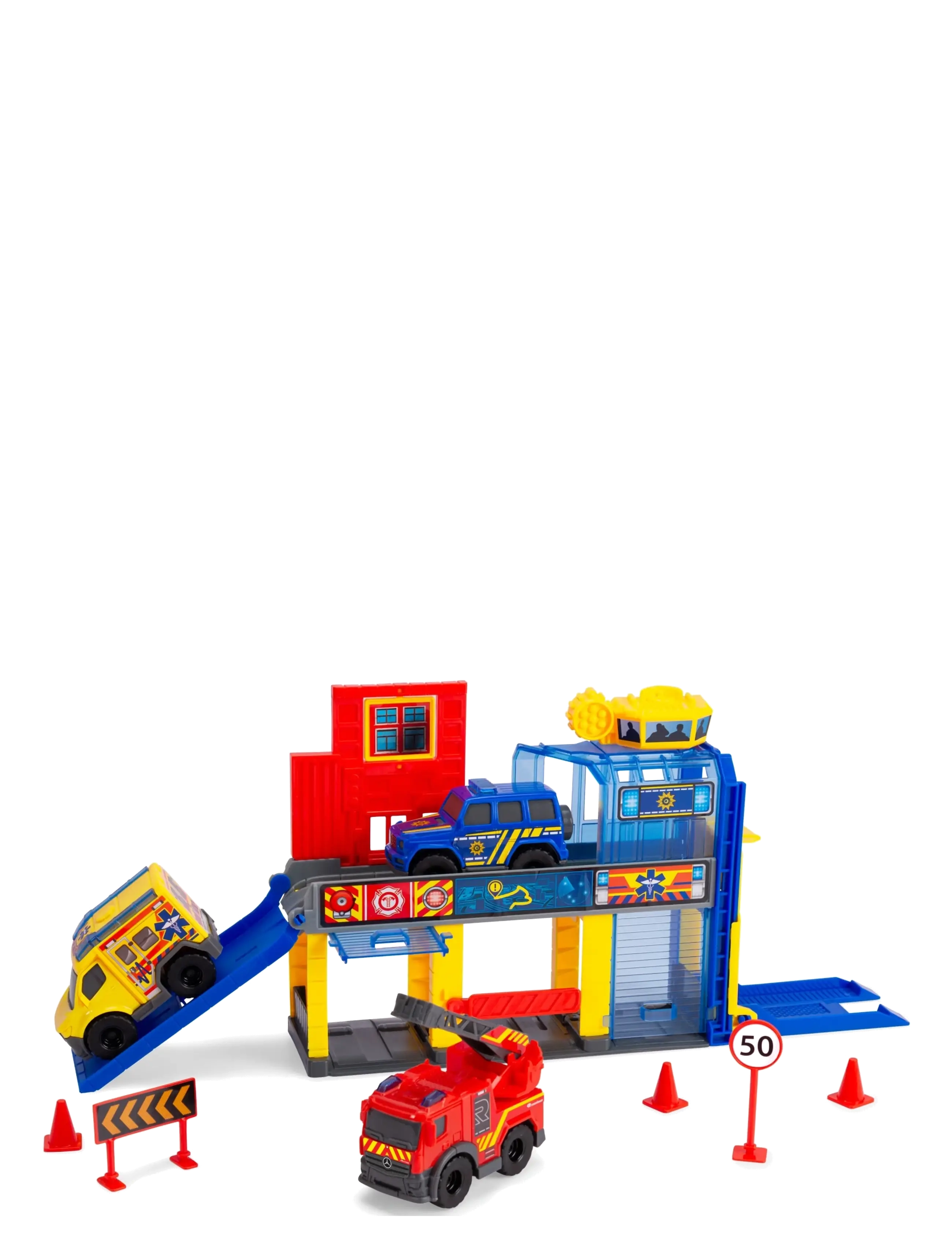 Dickie Spielzeug Rescue Station, One Size, Playsets & Action Figures, Mehrfarbig/gemustert - Play Sets, Kinder