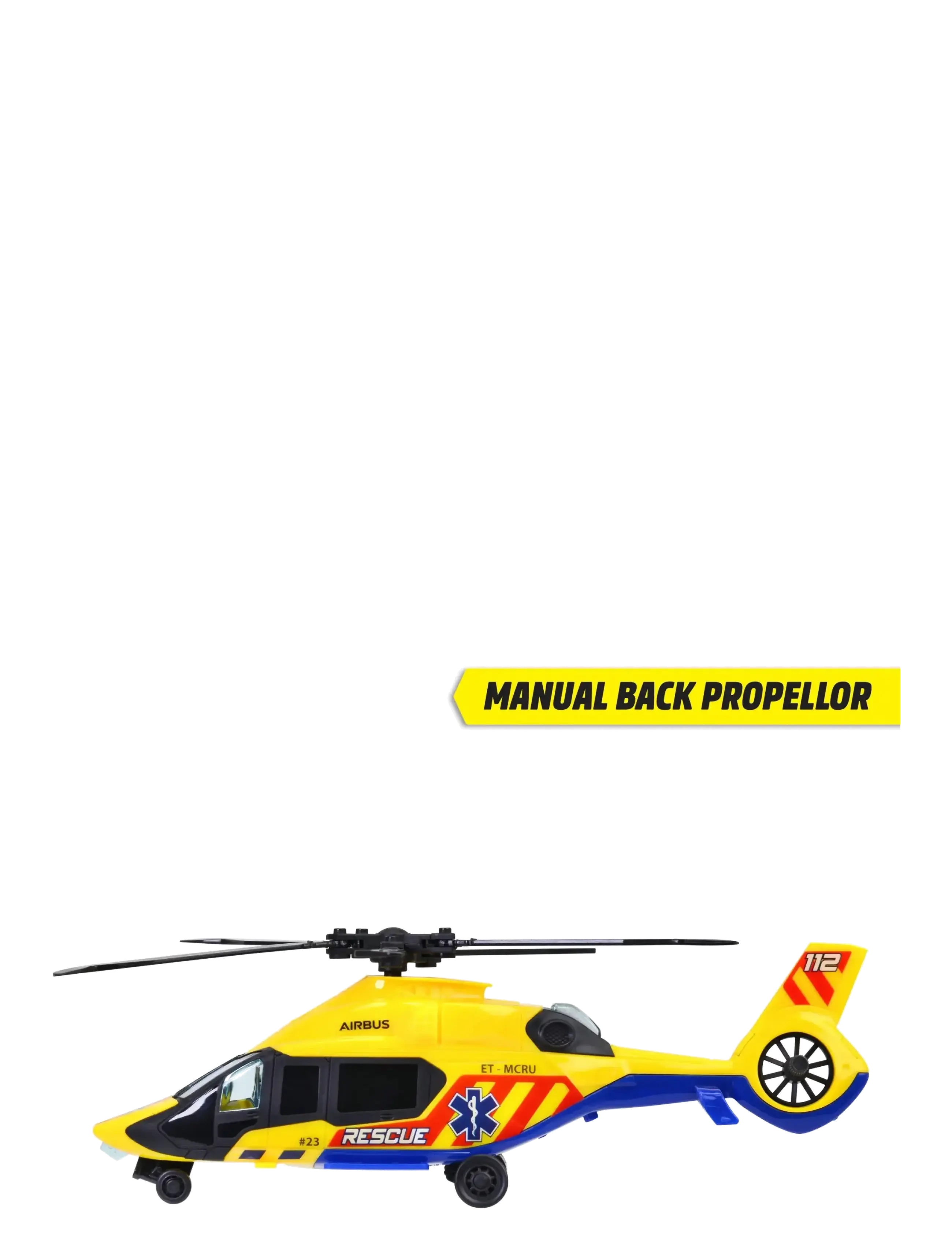 Dickie Toys - Airbus H160 Rescue Helicopter - fly - yellow - 4
