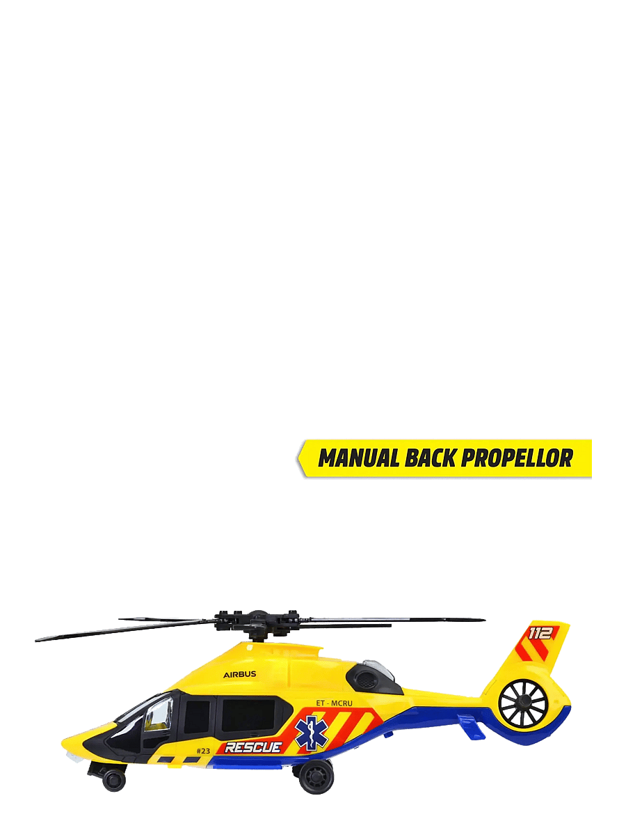 Dickie Toys - Airbus H160 Rescue Helicopter - fly - yellow - 4