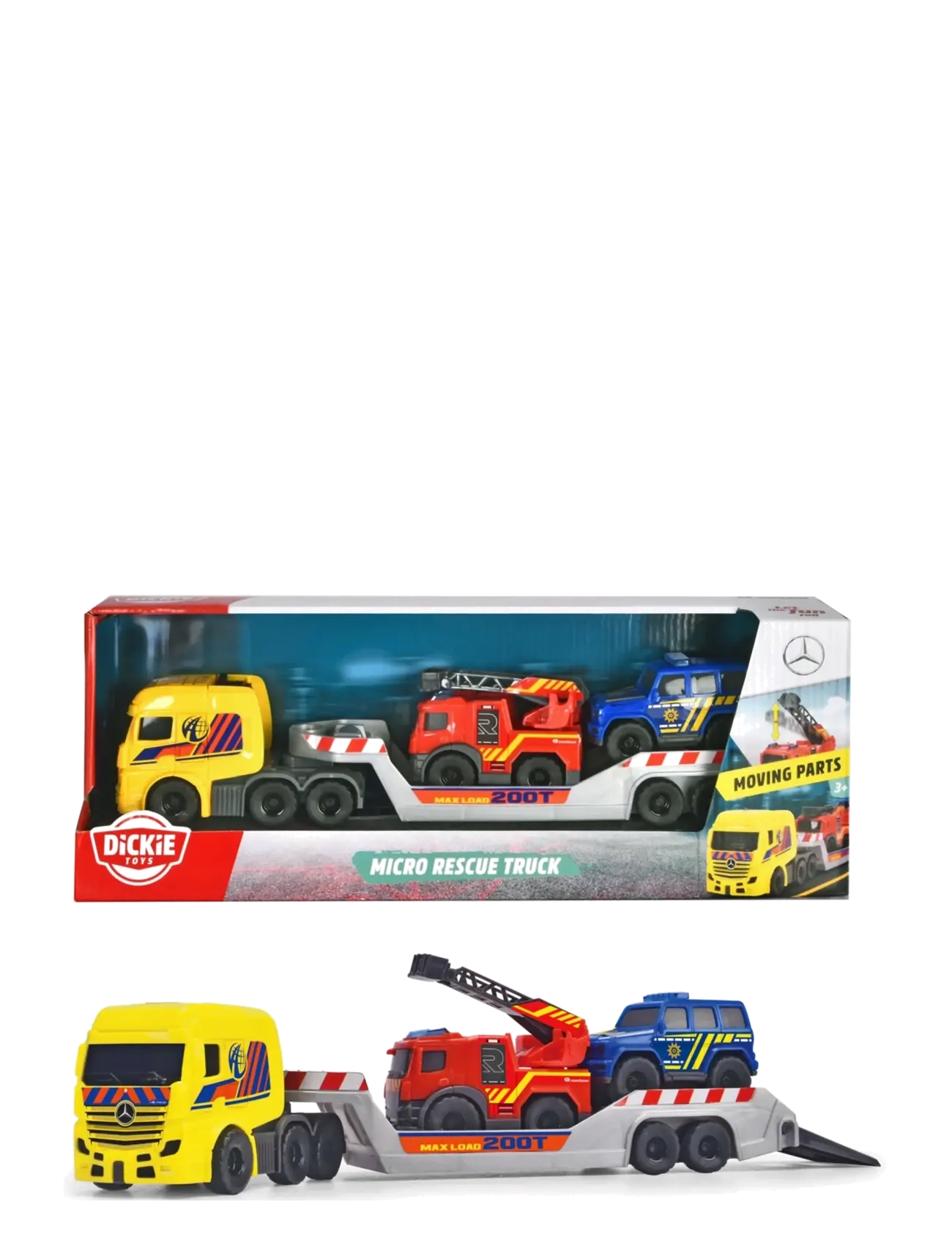 Dickie Toys - Dickie Toys Mercedes Benz Rescue Truck, 32 cm - politibiler - multi coloured - 2