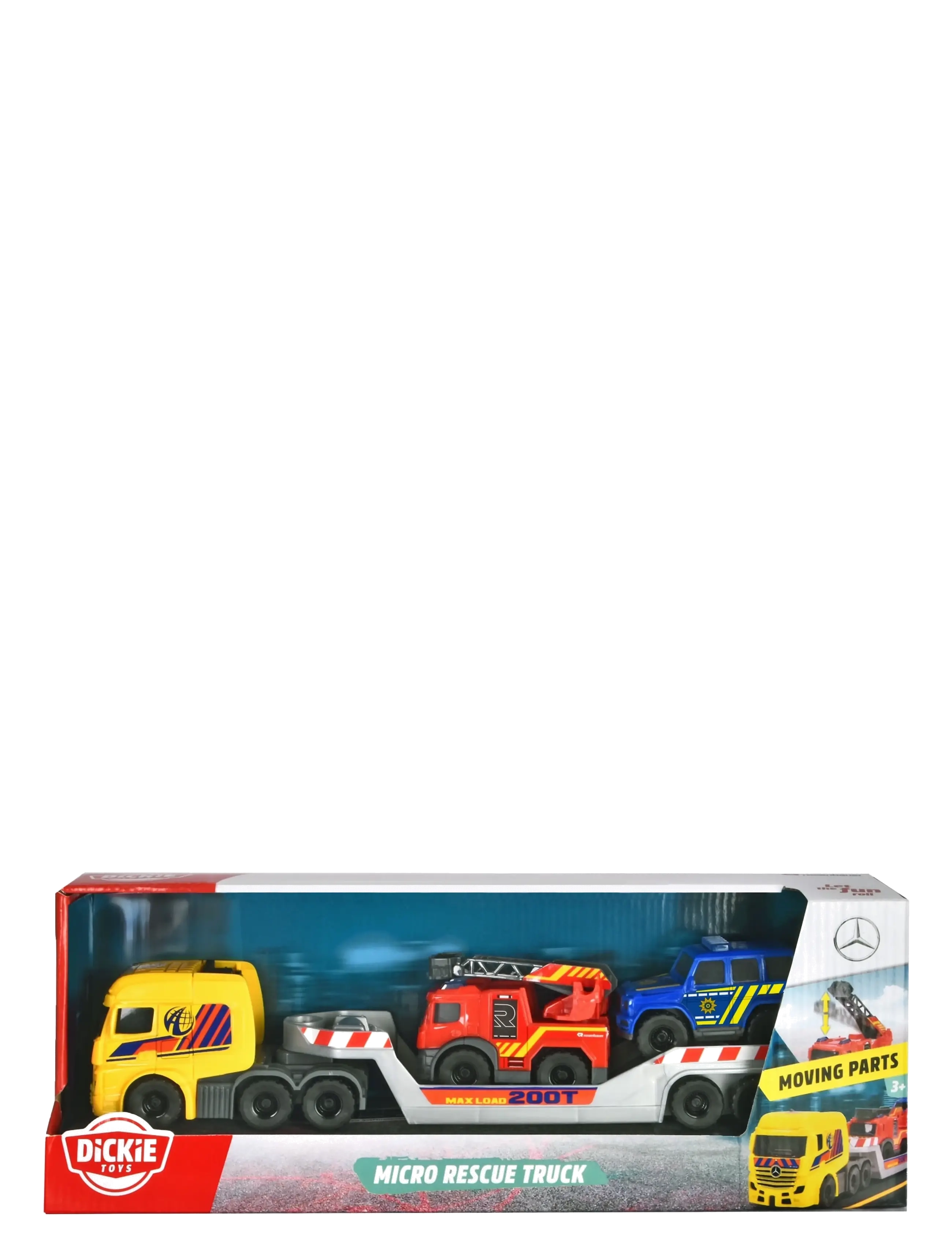 Dickie Toys - Dickie Toys Mercedes Benz Rescue Truck, 32 cm - politibiler - multi coloured - 3