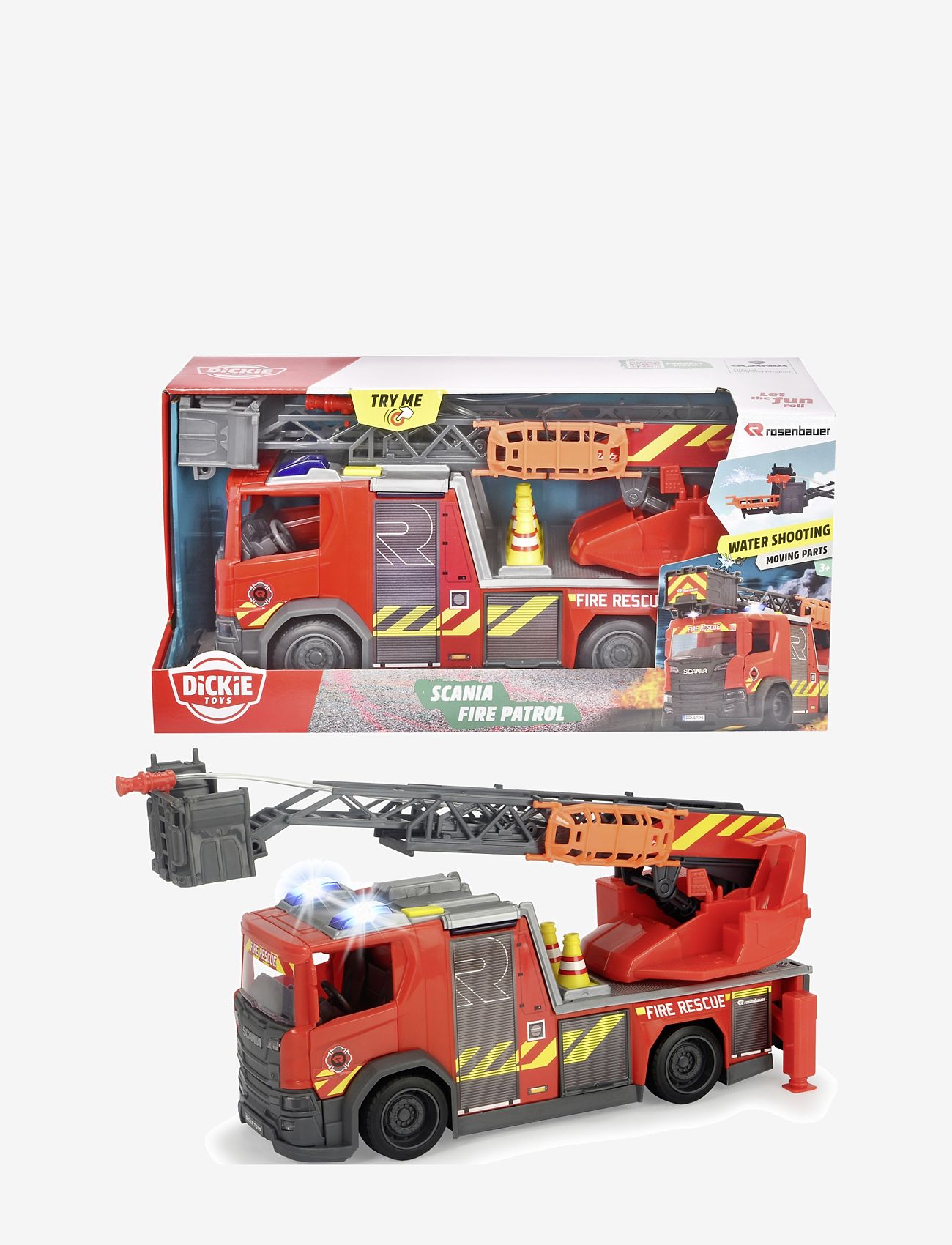 Dickie Toys - Dickie Toys Scania Brandbil - tuletõrjeautod - red - 0