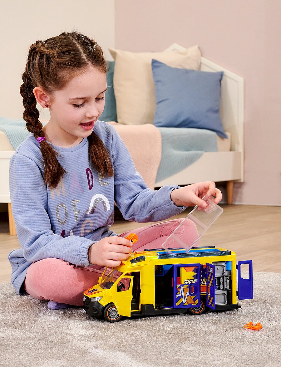 Dickie Toys - Mercedes-Benz Sprinter Rescue - krankenwagen - yellow - 0