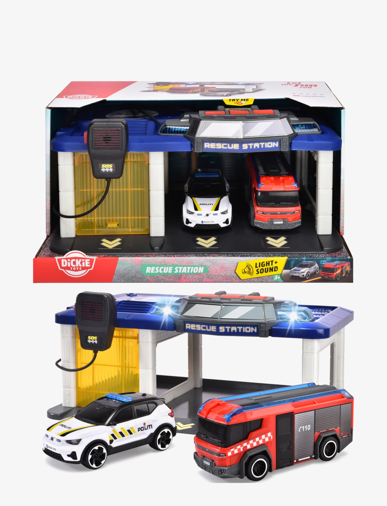 Dickie Toys - Dickie Toys Norwegian Rescue Station with 2 Vehicles - polizeiautos - yellow - 1