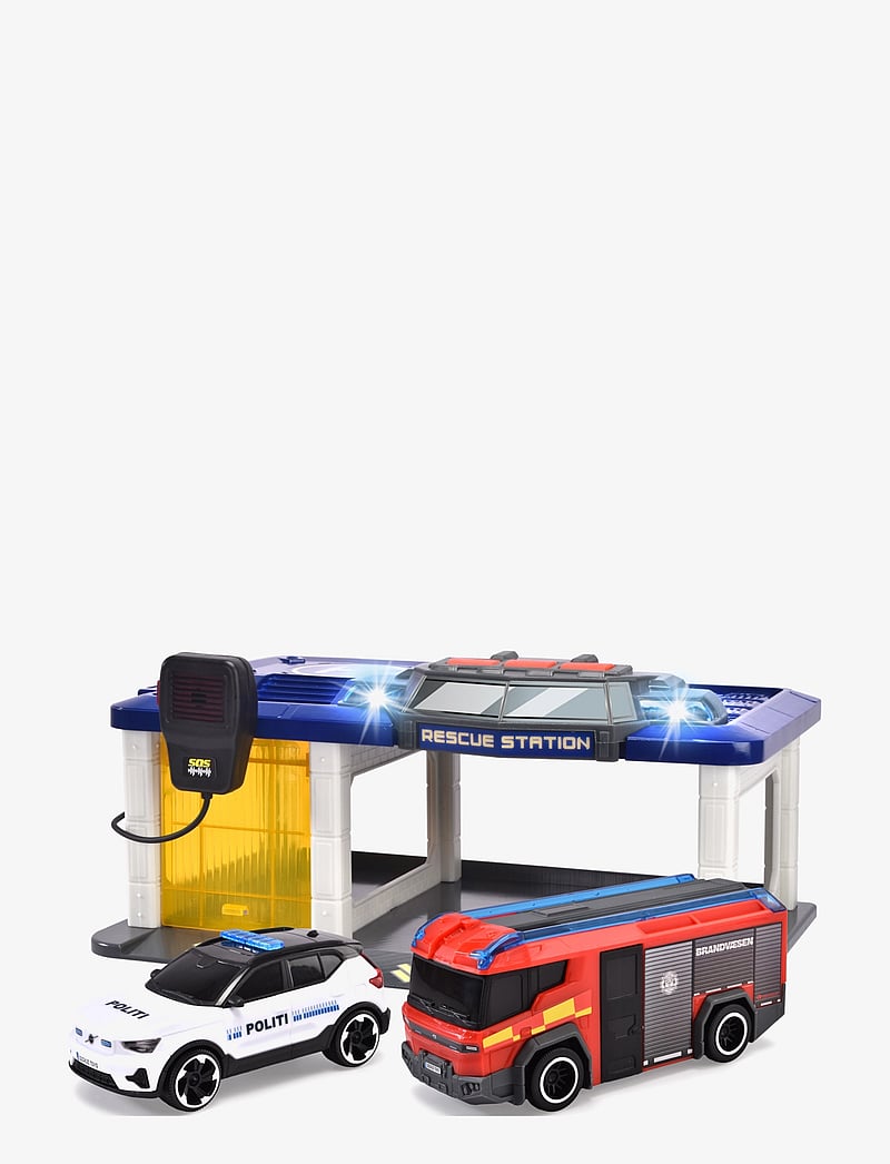 Dickie Toys - Dickie Toys Danish Rescue Station with 2 Vehicles - politsei autod - yellow - 0