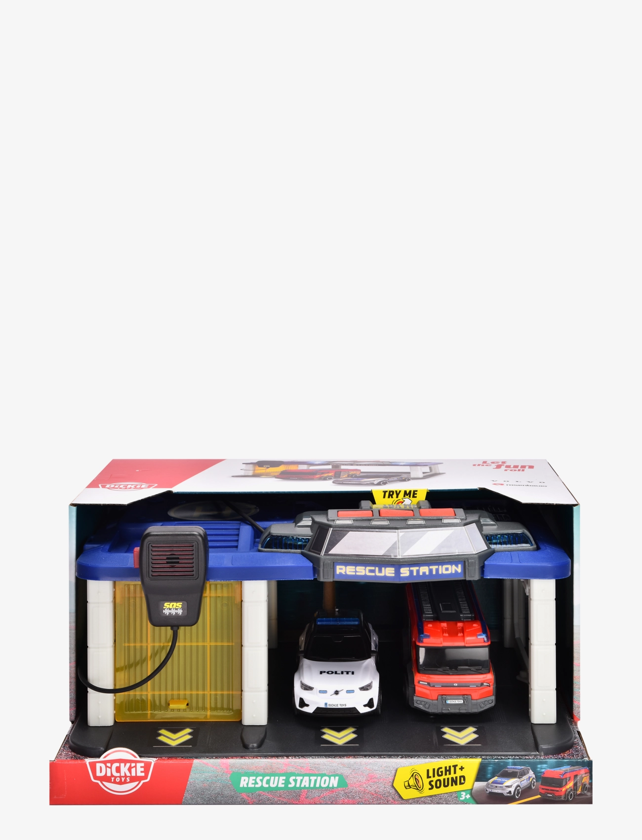 Dickie Toys - Dickie Toys Danish Rescue Station with 2 Vehicles - politibiler - yellow - 4