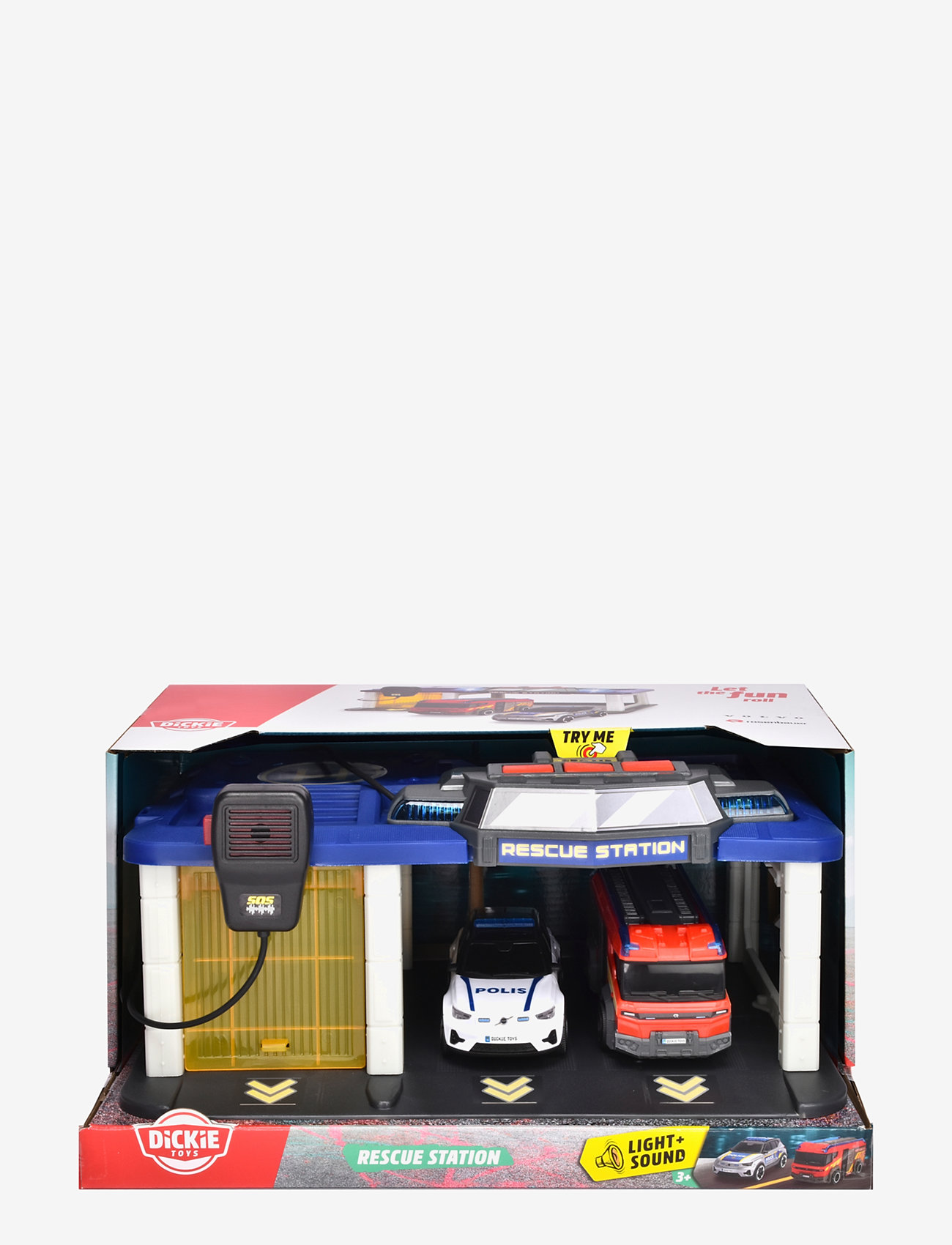 Dickie Toys - Dickie Toys Rescue Station with 2 Vehicles - polisbilar - yellow - 2