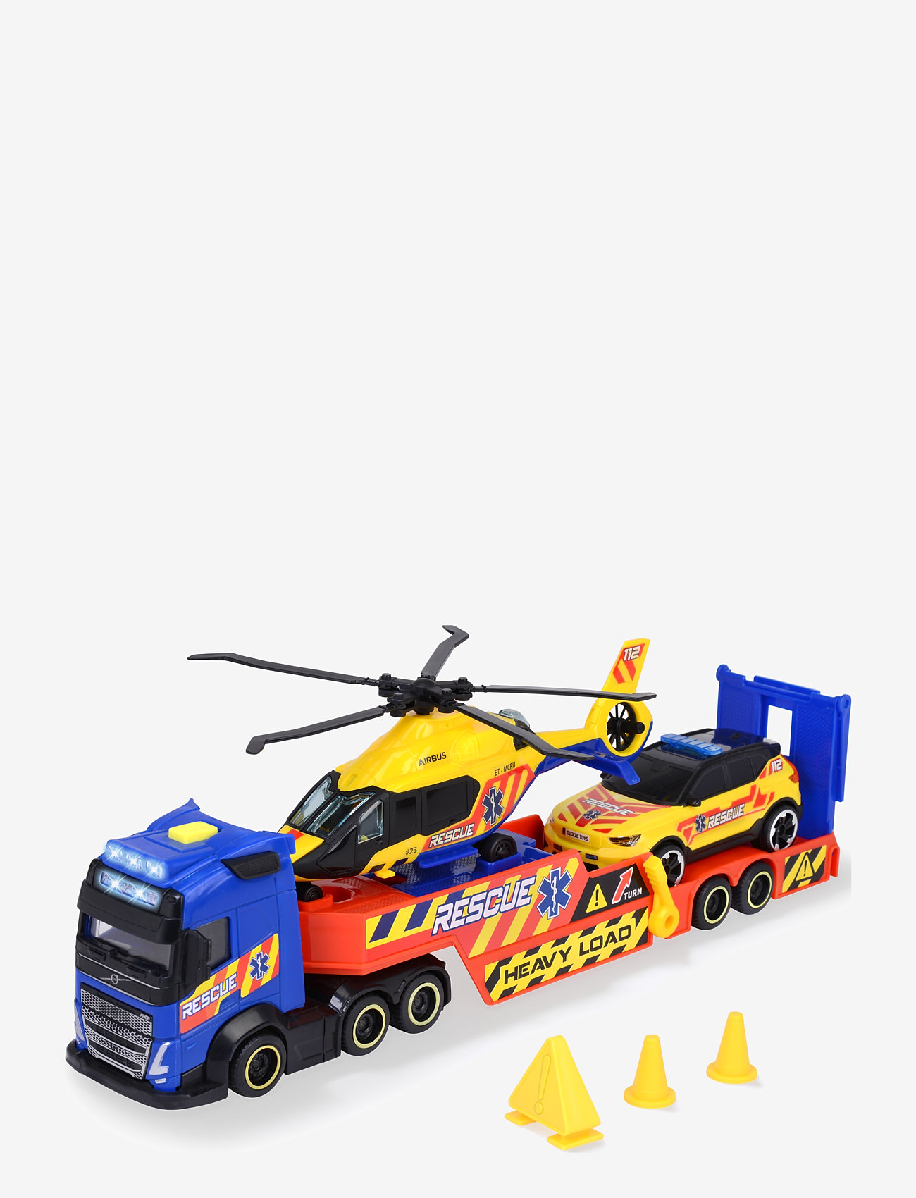 Dickie Toys - Rescue Transporter - lastbilar - yellow - 0