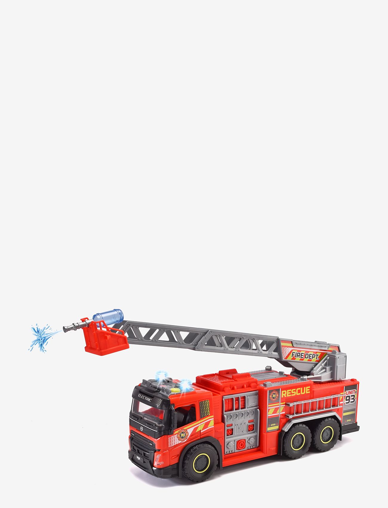 Dickie Toys - Volvo Giant Fire Truck - brandbiler - red - 1