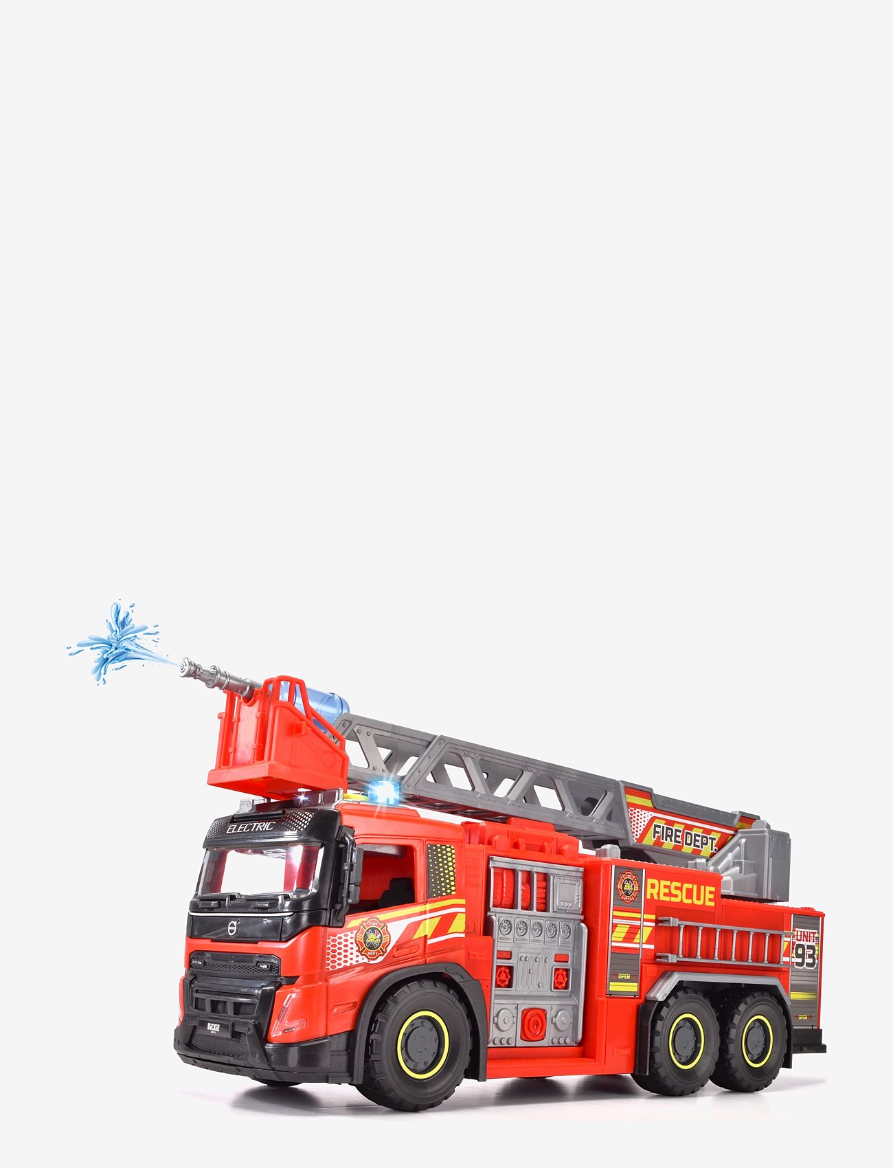 Dickie Toys - Volvo Giant Fire Truck - brandbiler - red - 4