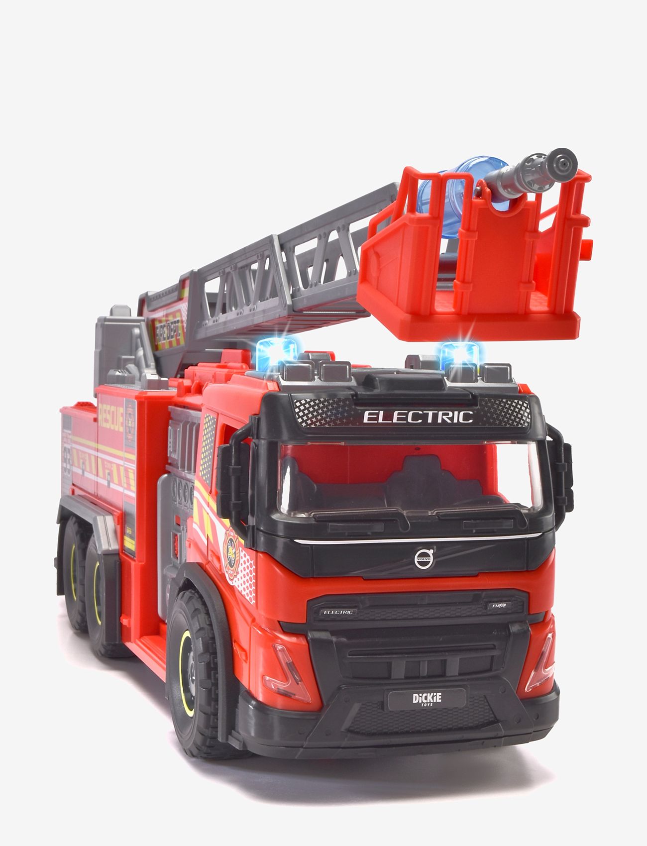 Dickie Toys - Volvo Giant Fire Truck - brandbiler - red - 5