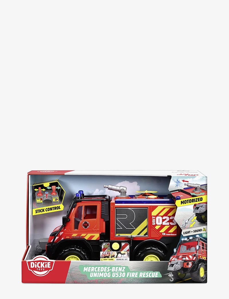 Dickie Toys - Dickie Toys Mercedes Benz Unimog U530 Brandbil - feuerwehrautos - red - 3