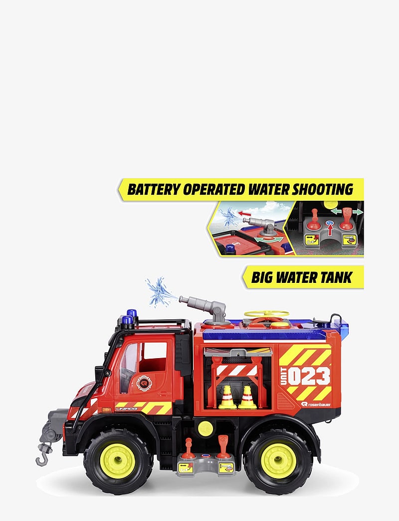 Dickie Toys - Dickie Toys Mercedes Benz Unimog U530 Brandbil - feuerwehrautos - red - 5