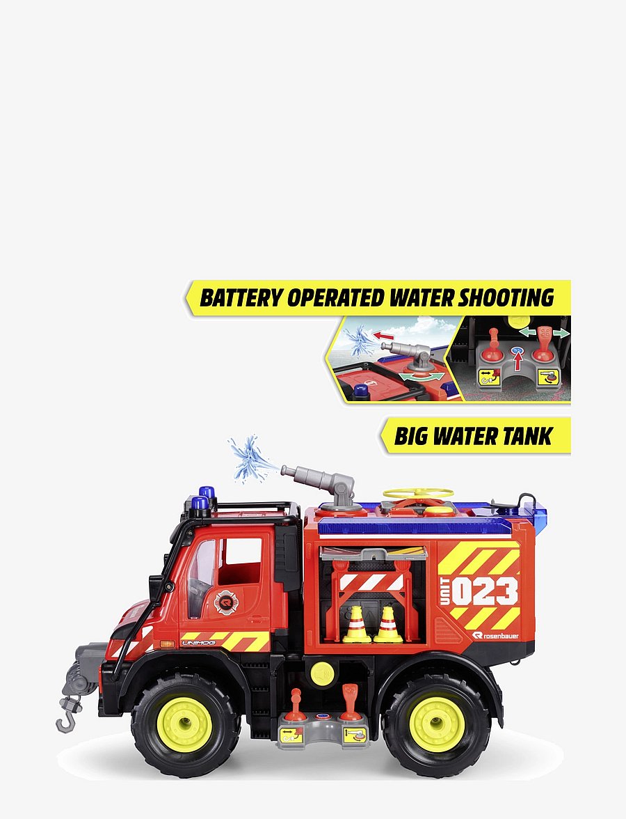 Dickie Toys - Dickie Toys Mercedes Benz Unimog U530 Brandbil - feuerwehrautos - red - 5