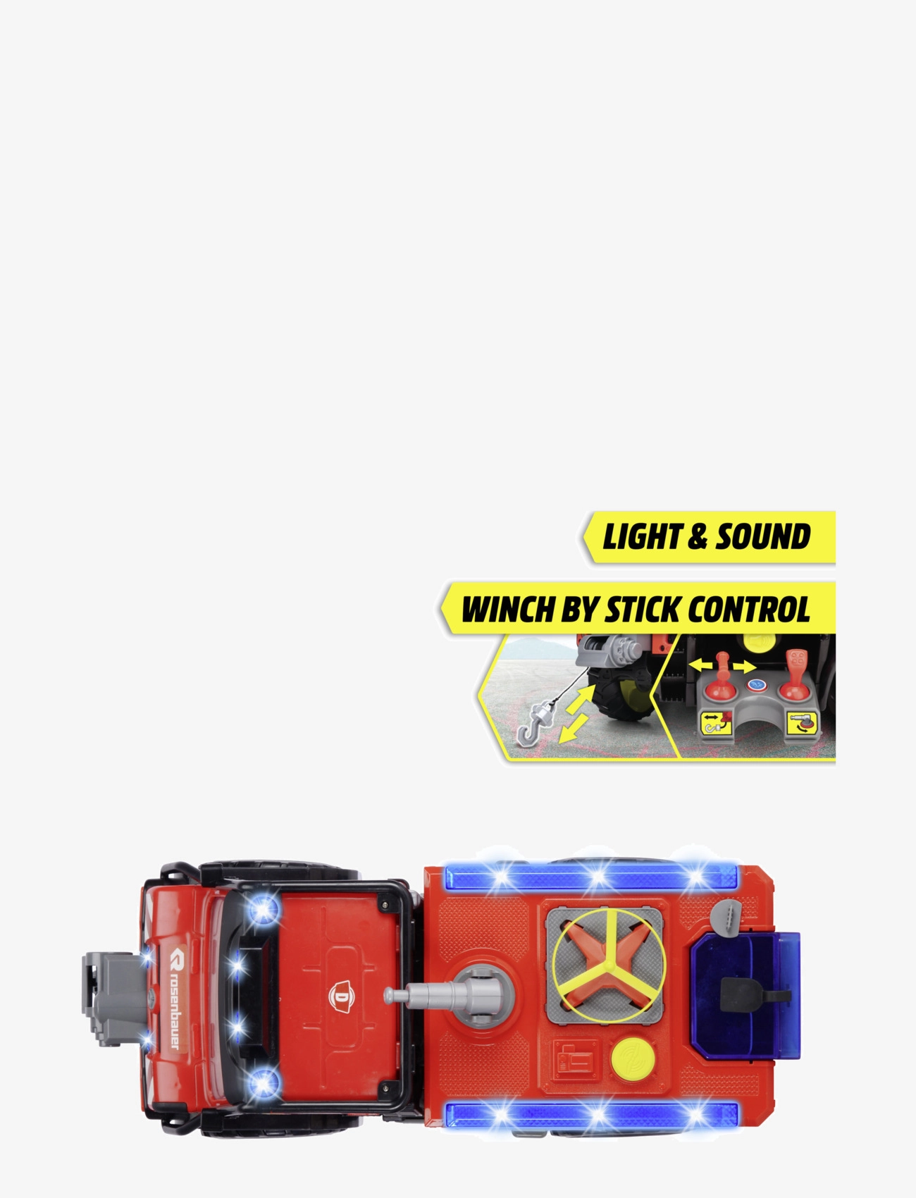 Dickie Toys - Dickie Toys Mercedes Benz Unimog U530 Brandbil - gaisriniai automobiliai - red - 5