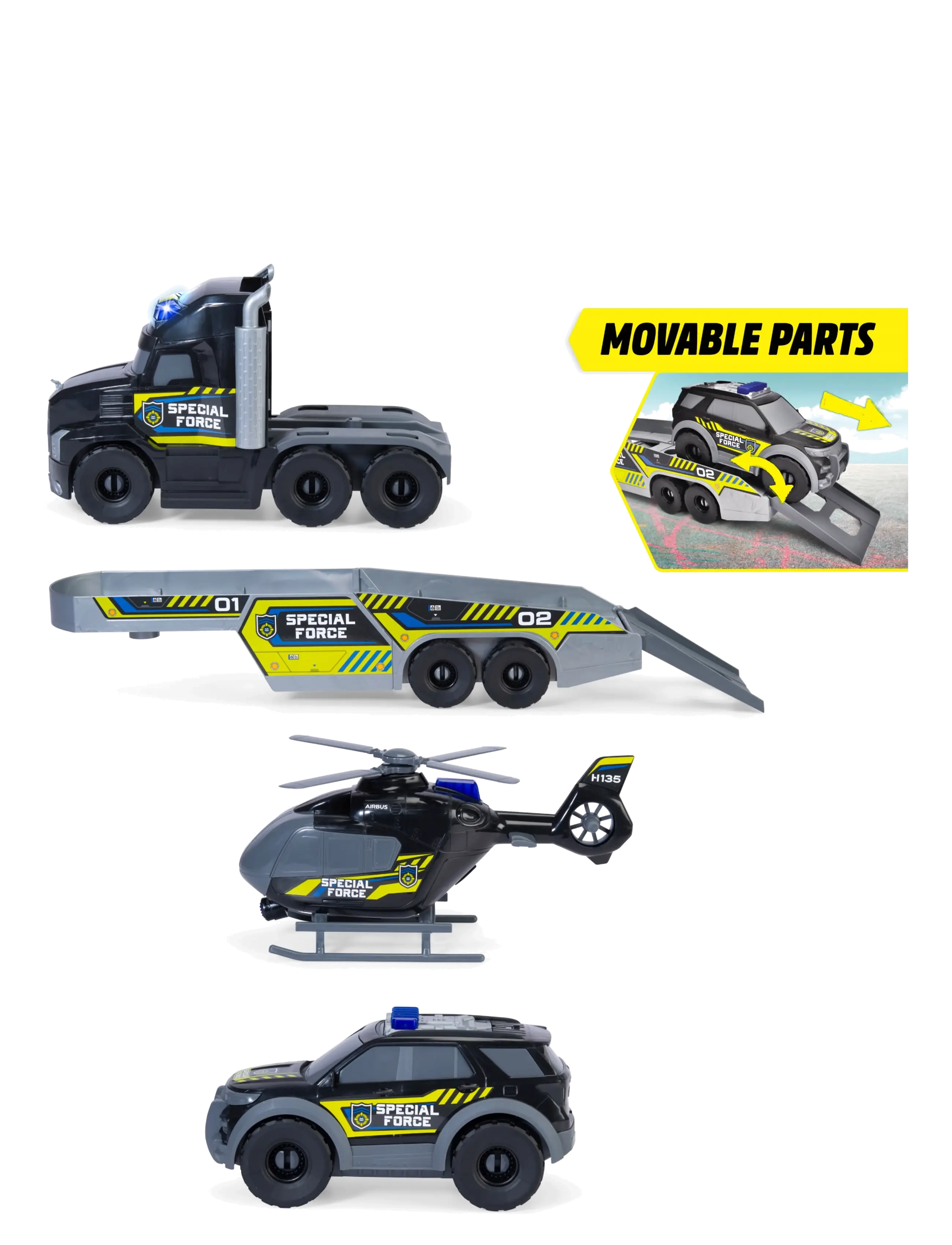 Dickie Toys - Dickie Toys Special Force Truck, 70 cm - toy cars - multicolor - 3