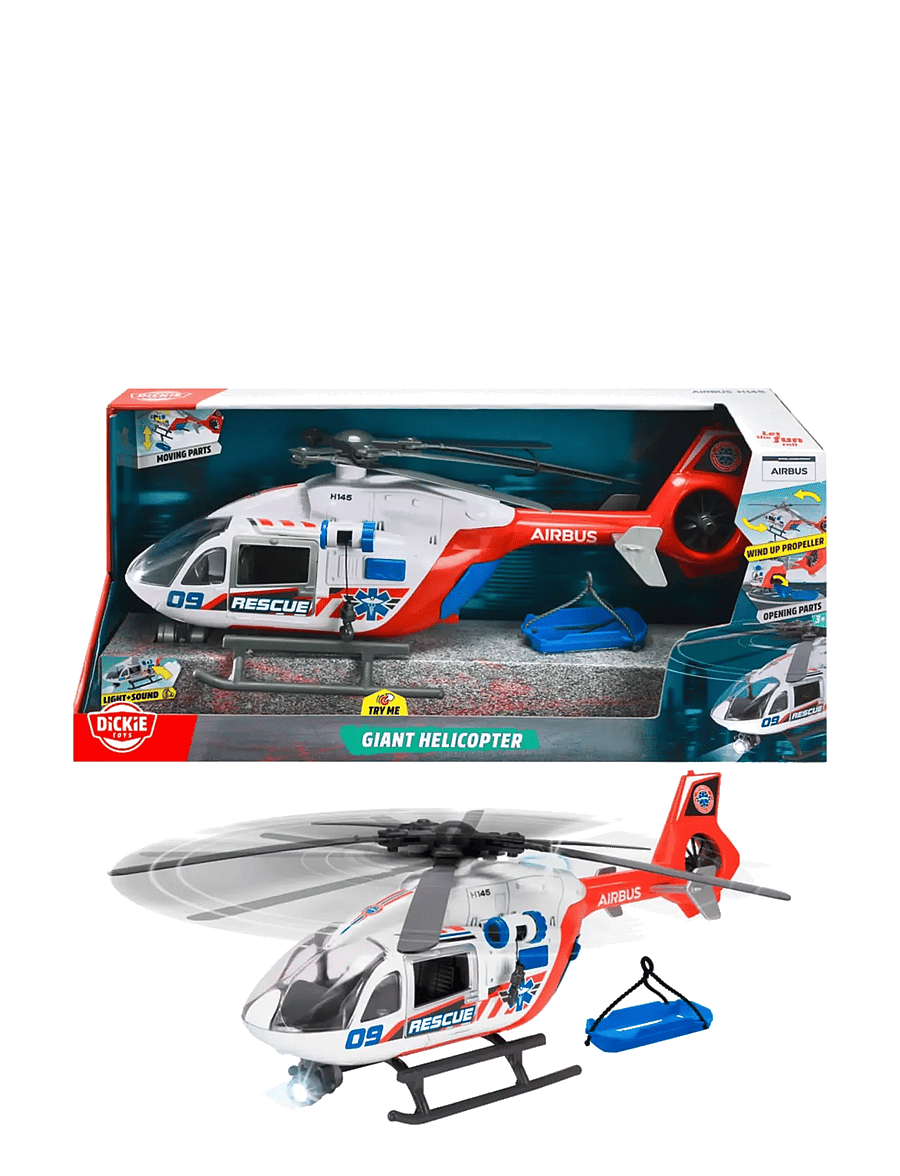 Dickie Toys - Dickie Toys Giant Helicopter Airbus H145, 54 cm - toy vehicles - red - 0