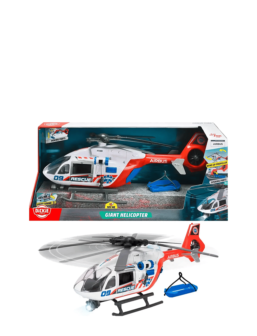 Dickie Toys - Dickie Toys Giant Helicopter Airbus H145, 54 cm - fly - red - 0