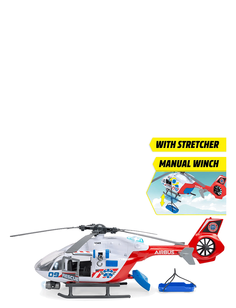 Dickie Toys - Dickie Toys Giant Helicopter Airbus H145, 54 cm - toy vehicles - red - 3