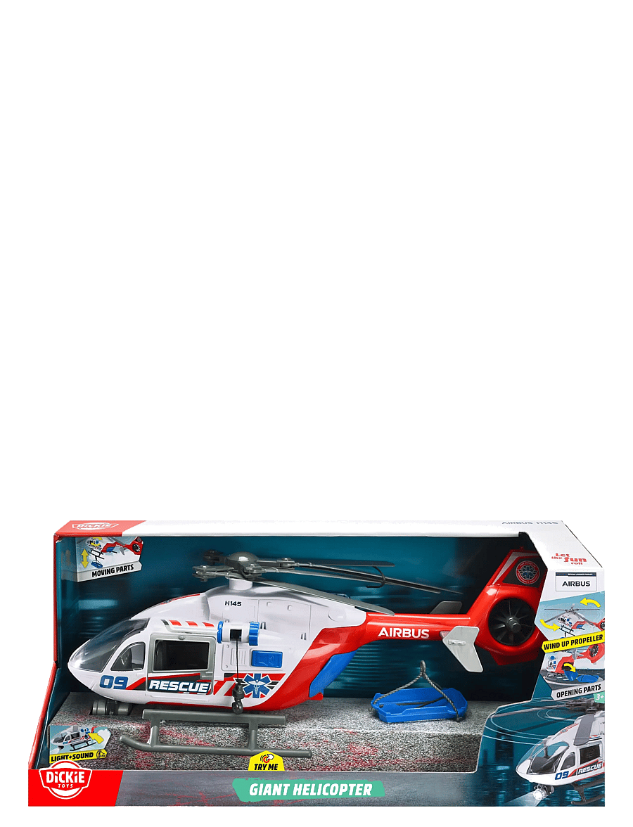 Dickie Toys - Dickie Toys Giant Helicopter Airbus H145, 54 cm - toy vehicles - red - 5