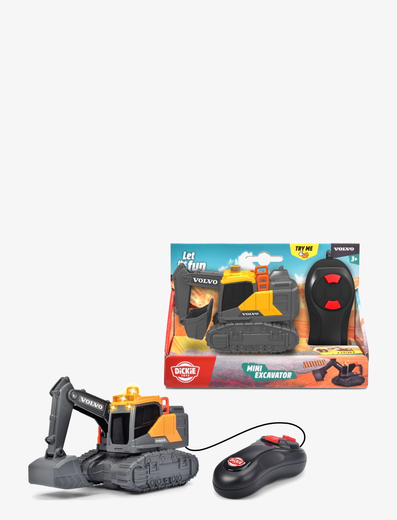 Dickie Toys - Dickie Toys Mini Excavator - puldiga mänguasjad - yellow - 2