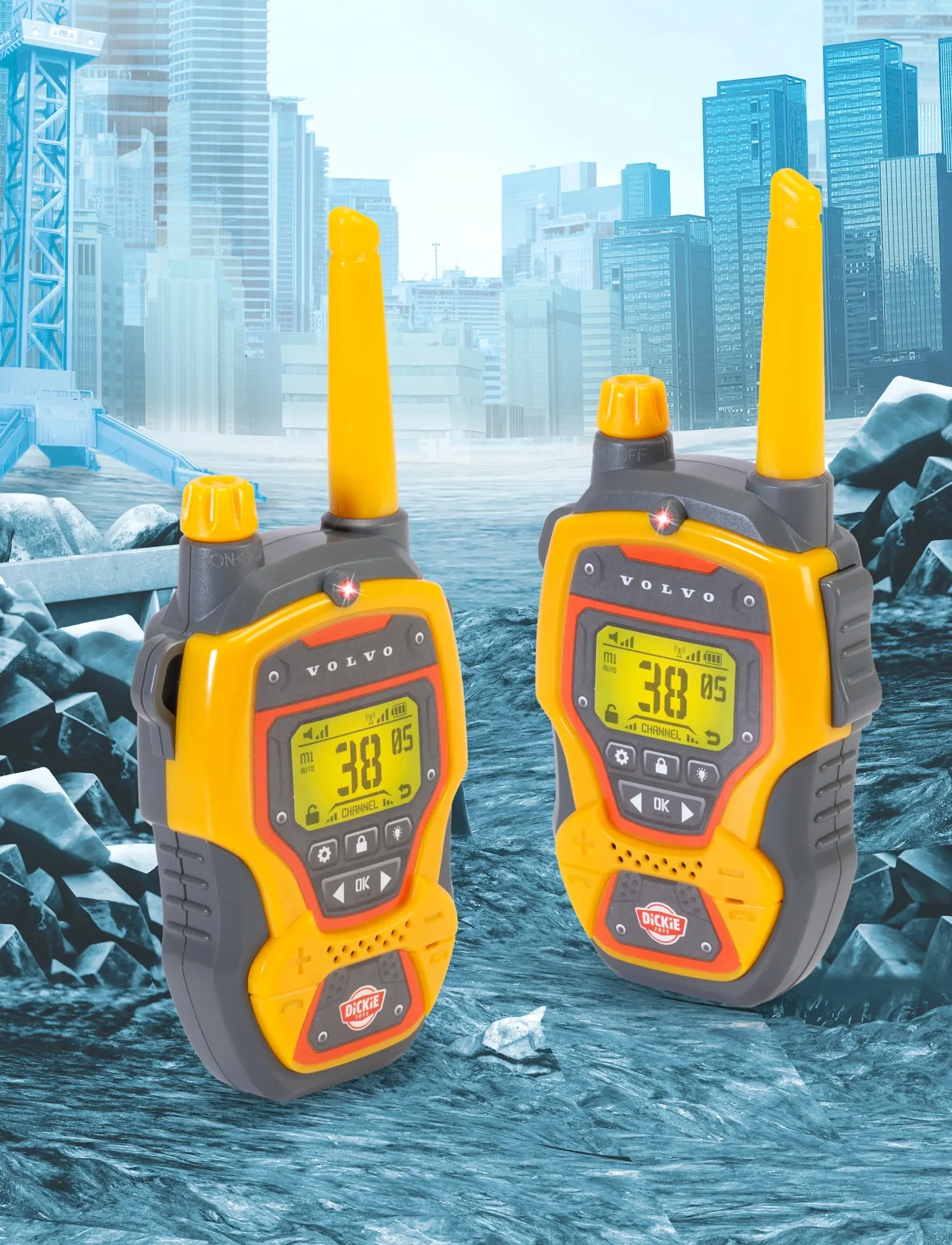 Dickie Toys Walkie Talkie Constructor, Børn, Toy Tools, Gul, Str: ONE SIZE