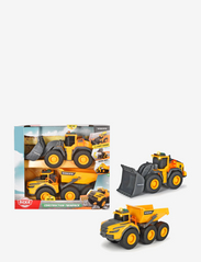 Dickie Toys - Volvo Construction Twinpack - byggekøretøjer - yellow - 0
