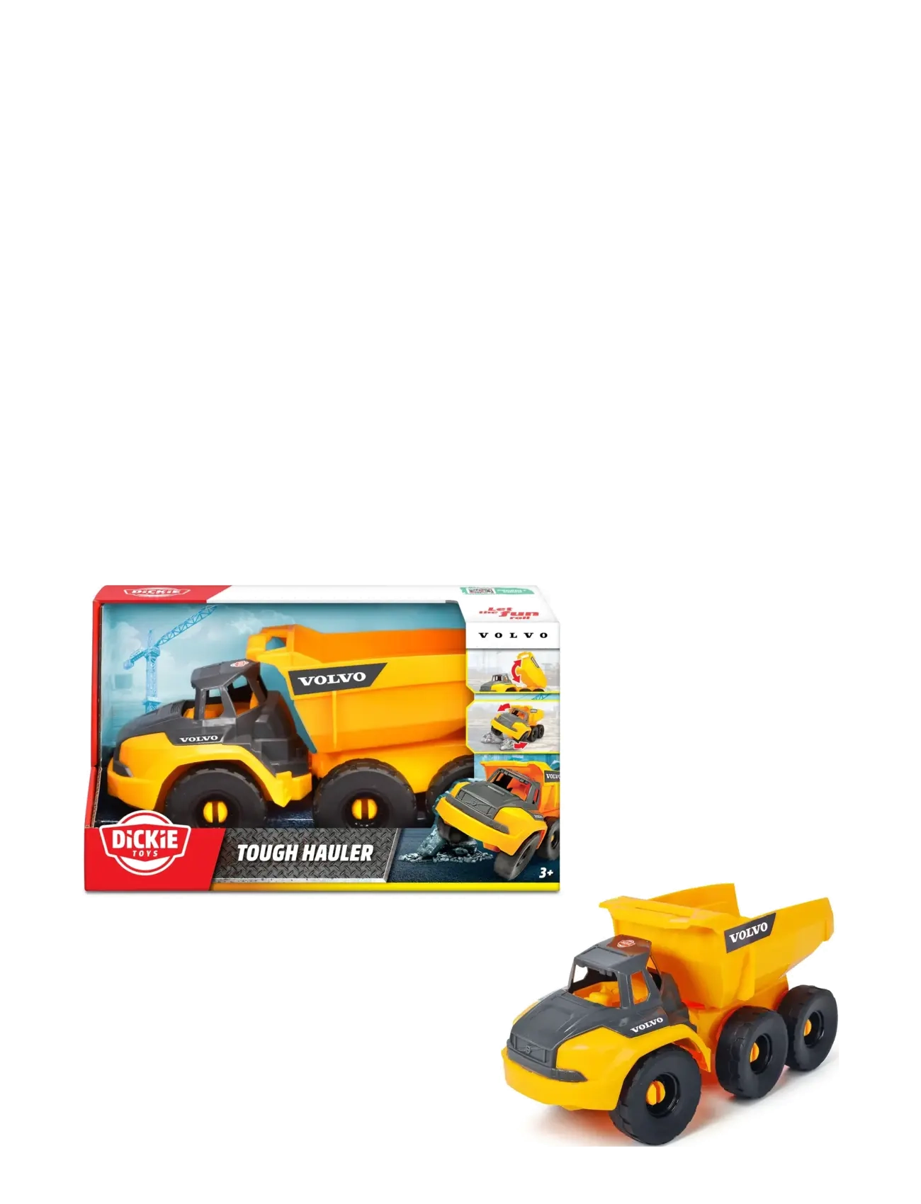 Dickie Spielzeug Volvo Tough Hauler, One Size, Toy Vehicles, Mehrfarbig/gemustert - Construction Cars, Kinder