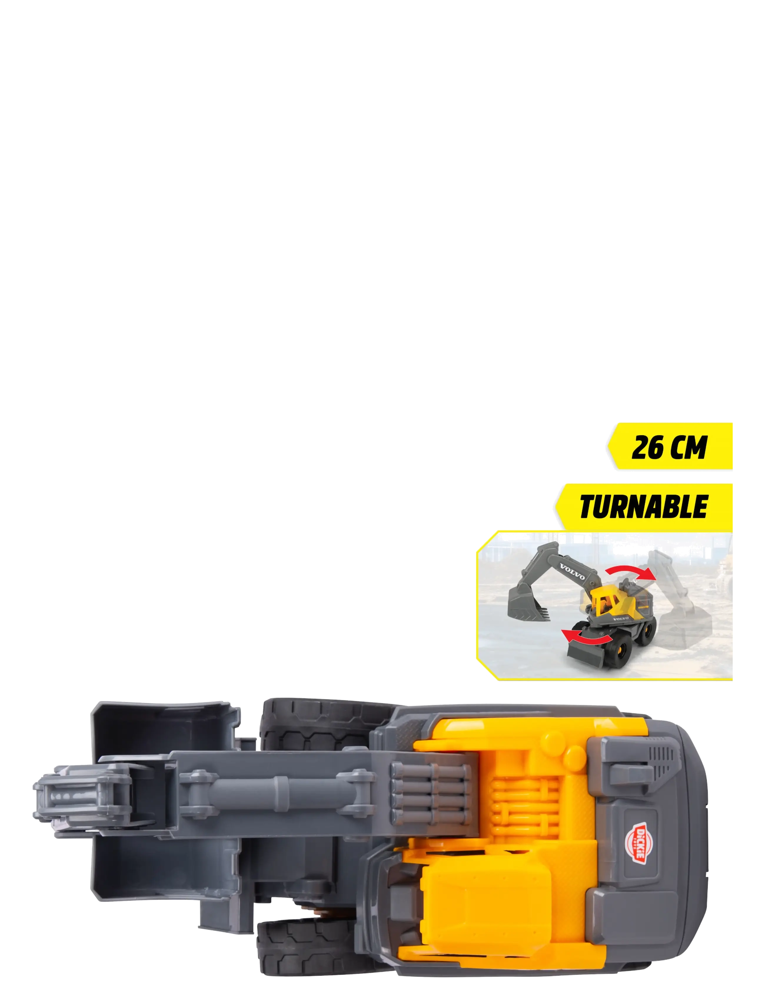 Dickie Toys - Volvo Tough Excavator - baufahrzeuge - multi coloured - 4