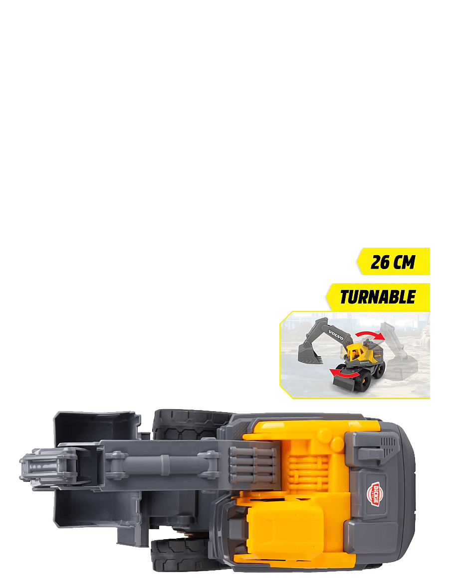 Dickie Toys - Volvo Tough Excavator - baufahrzeuge - multi coloured - 4