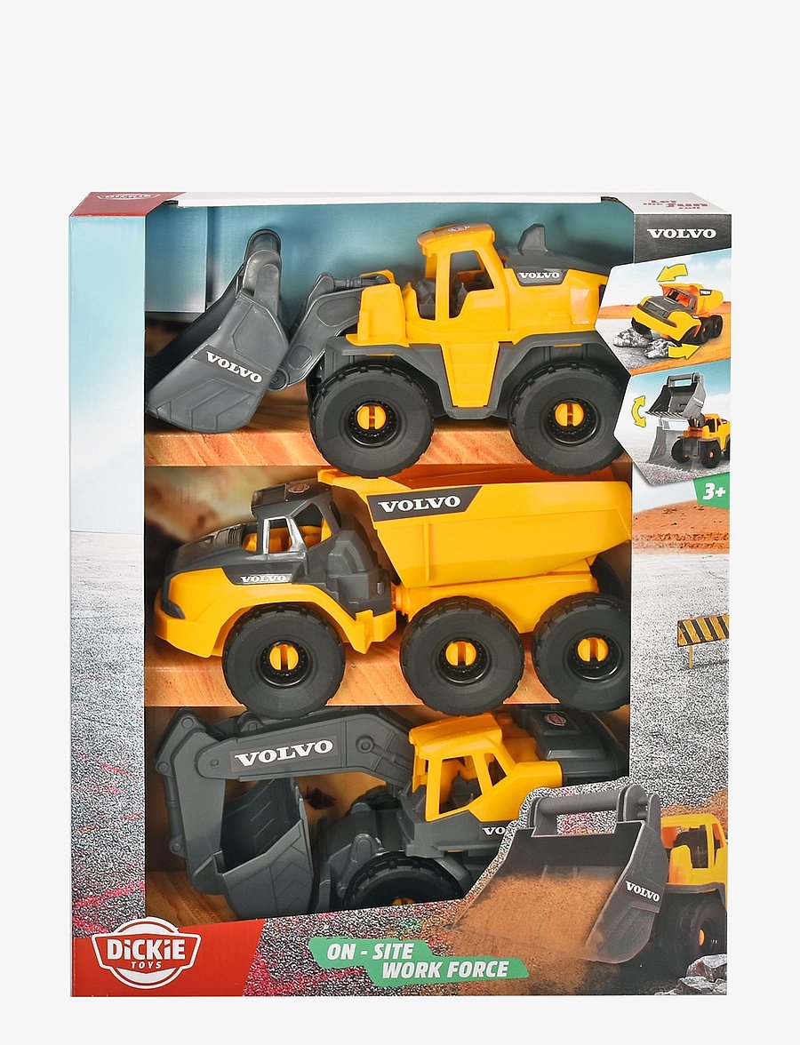 Dickie Toys - Volvo Construction3-pack - baufahrzeuge - yellow - 5